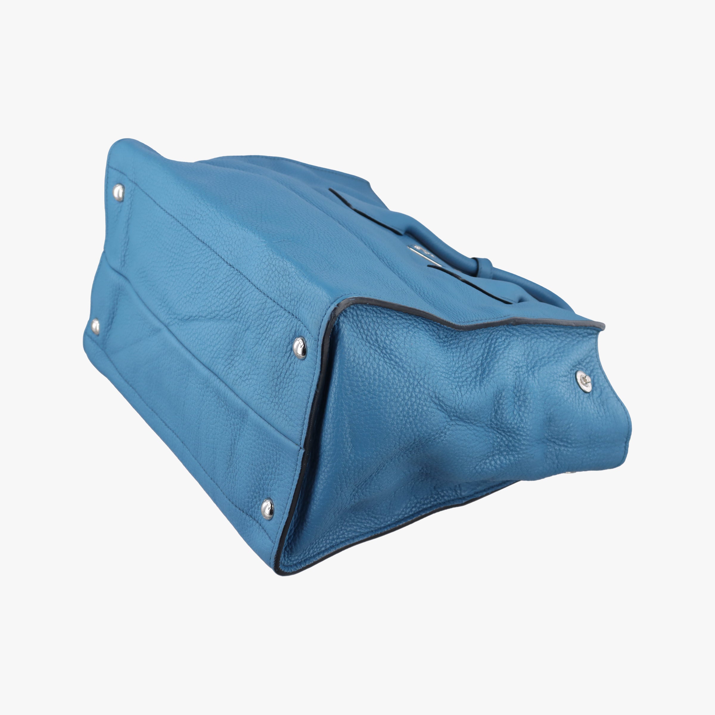 Shopping Tote Blue Leather BN1786 158 58/Lショッピングトート ブルー レザー BN1786 158 58/L