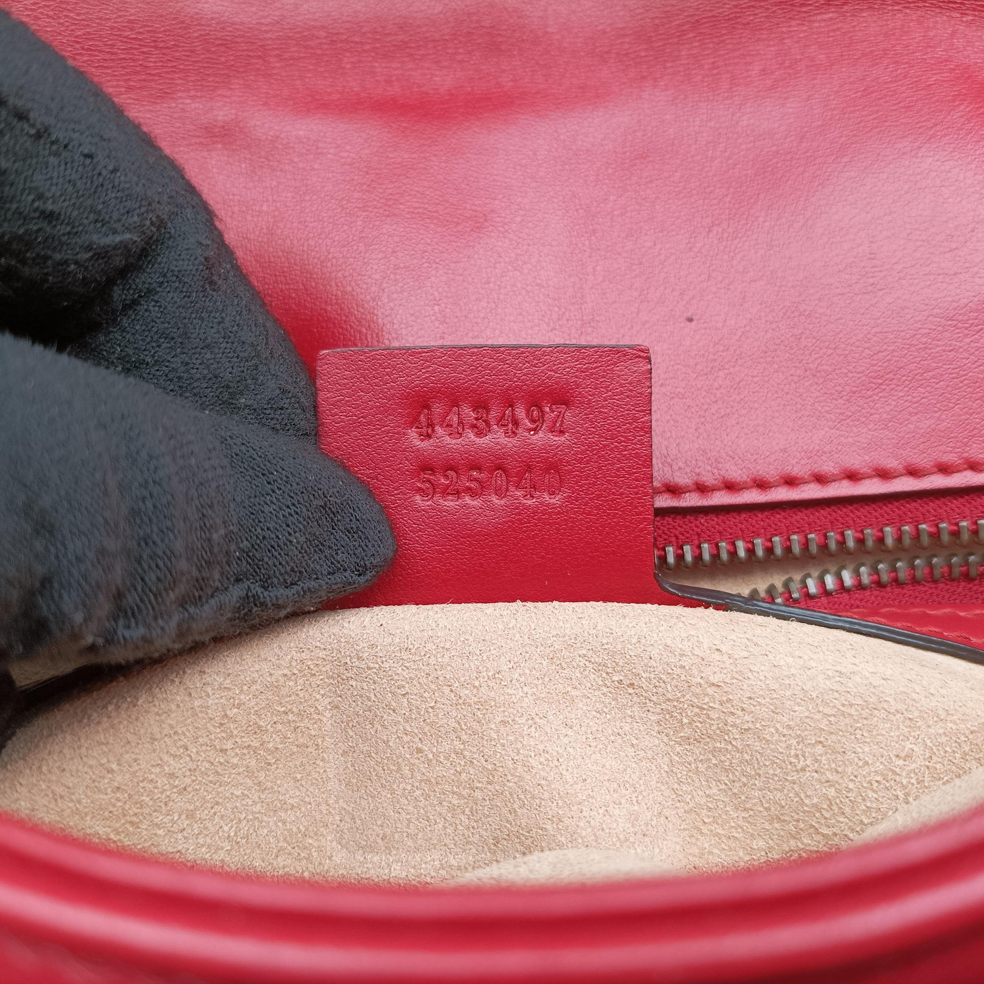 GG Marmont Red Leather 443497 G026269658GGマーモント レッド レザー 443497 G026269658