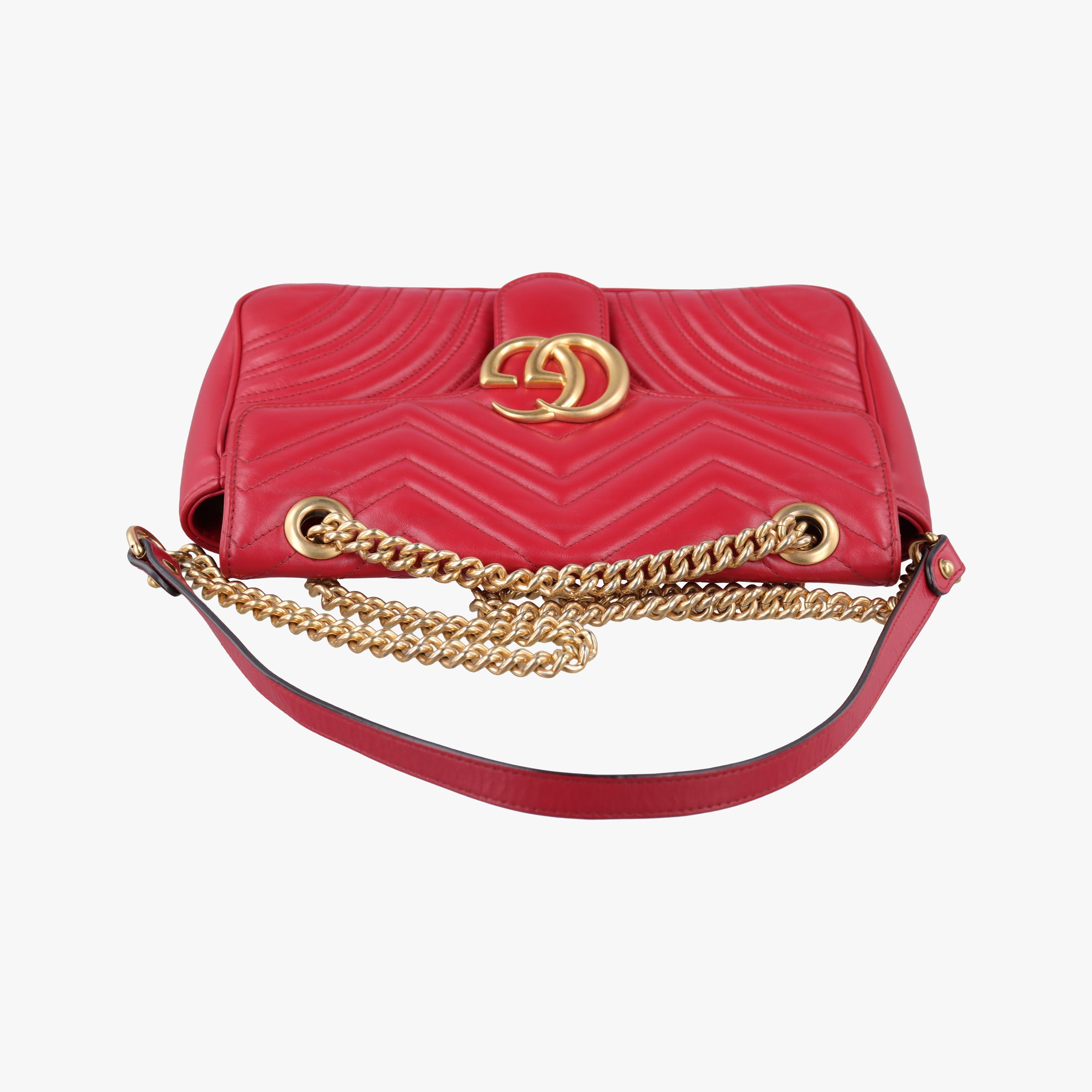 GG Marmont Red Leather 443497 G026269658GGマーモント レッド レザー 443497 G026269658