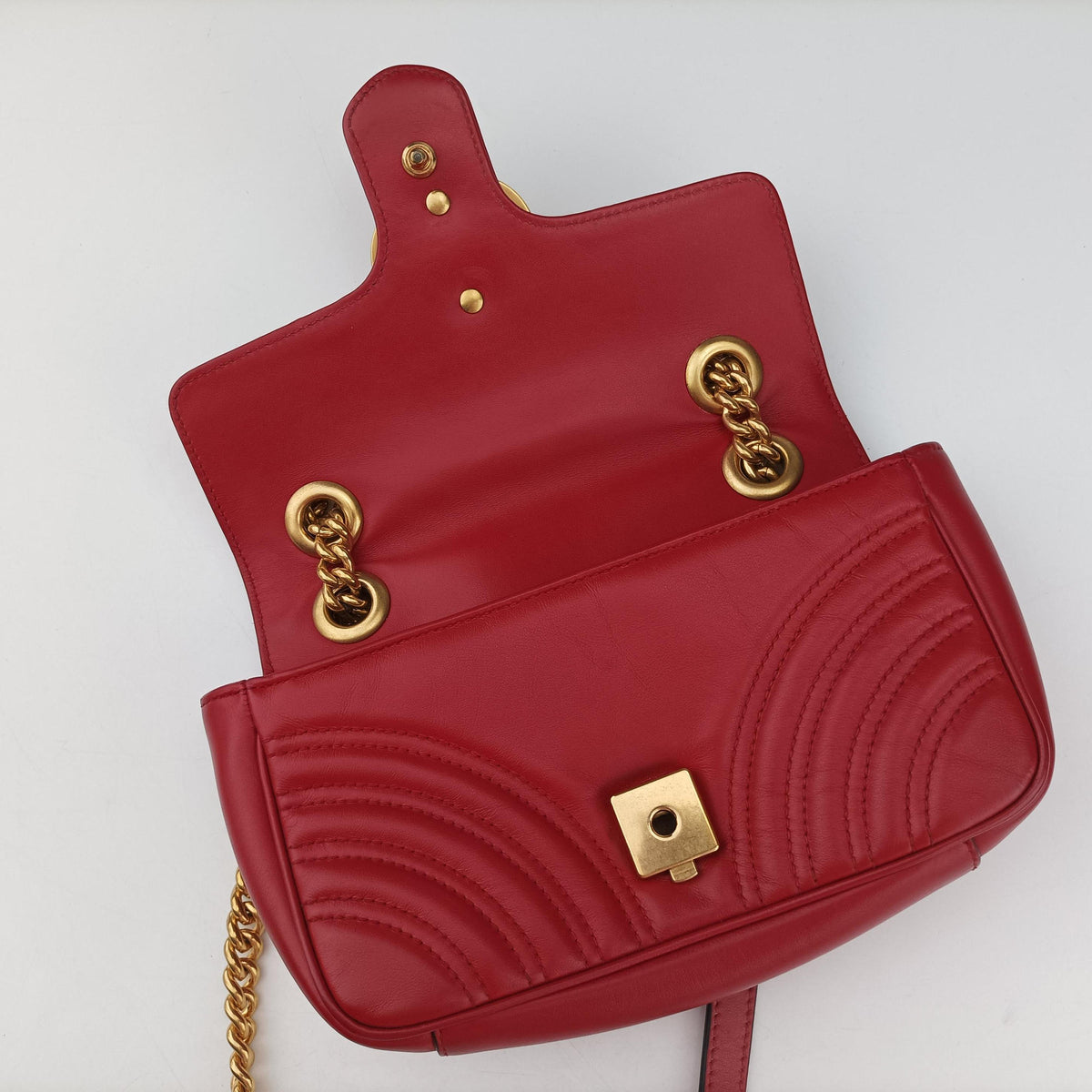 GG Marmont Red Leather 446744 C026391341GGマーモント レッド レザー 446744 C026391341