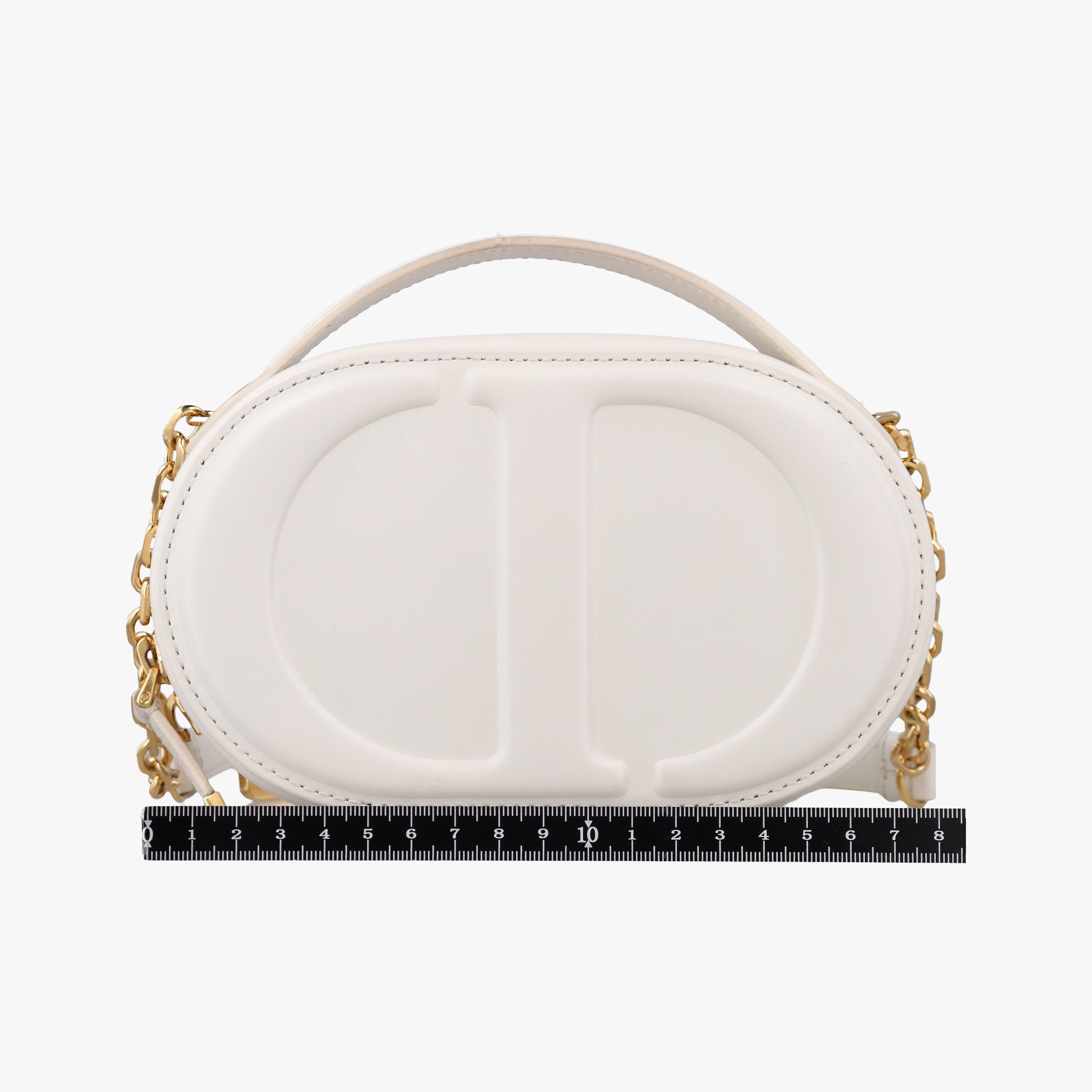 Oval Camera Bag White Leather 43-MA-0253オーバル カメラバッグ ホワイト レザー 43-MA-0253