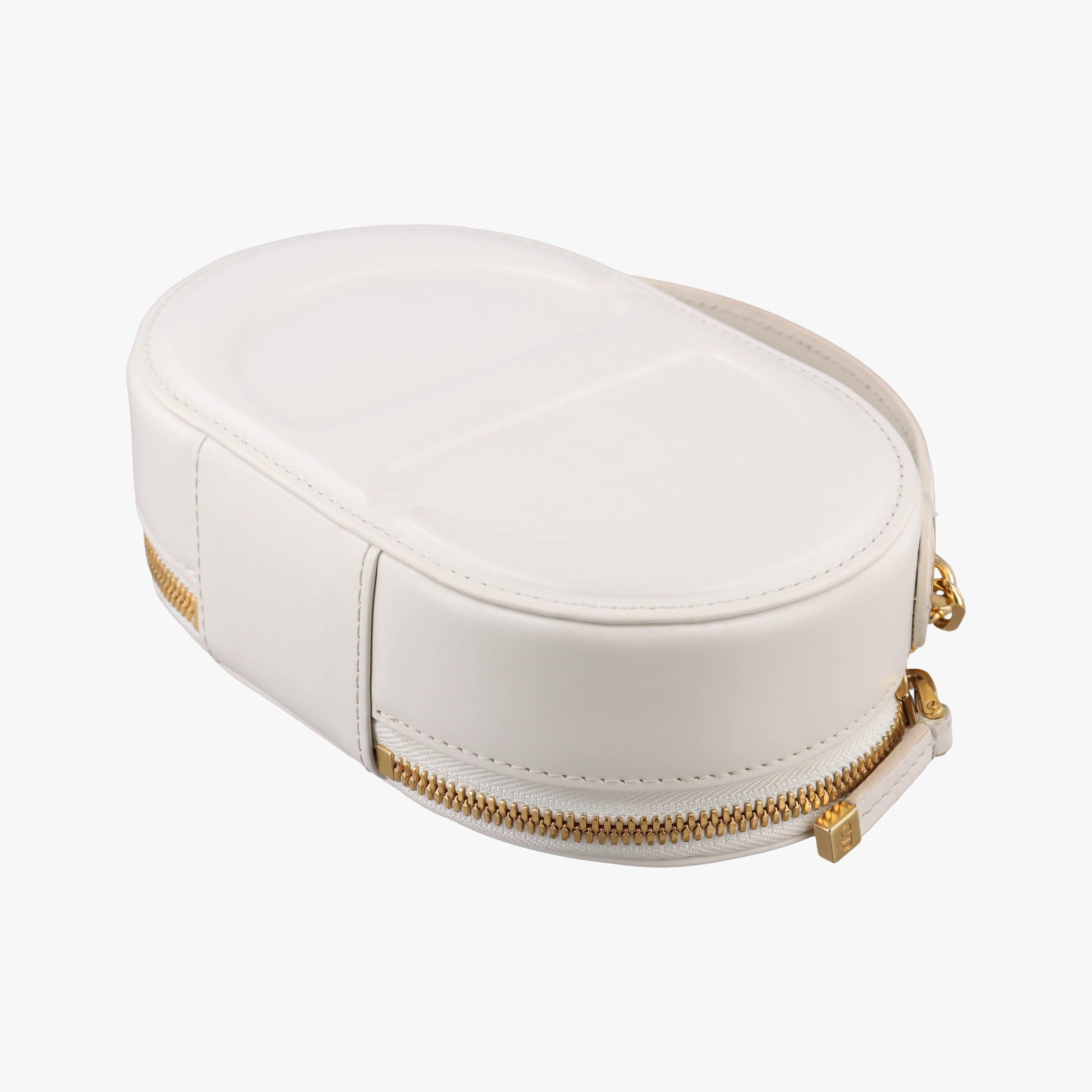 Oval Camera Bag White Leather 43-MA-0253オーバル カメラバッグ ホワイト レザー 43-MA-0253