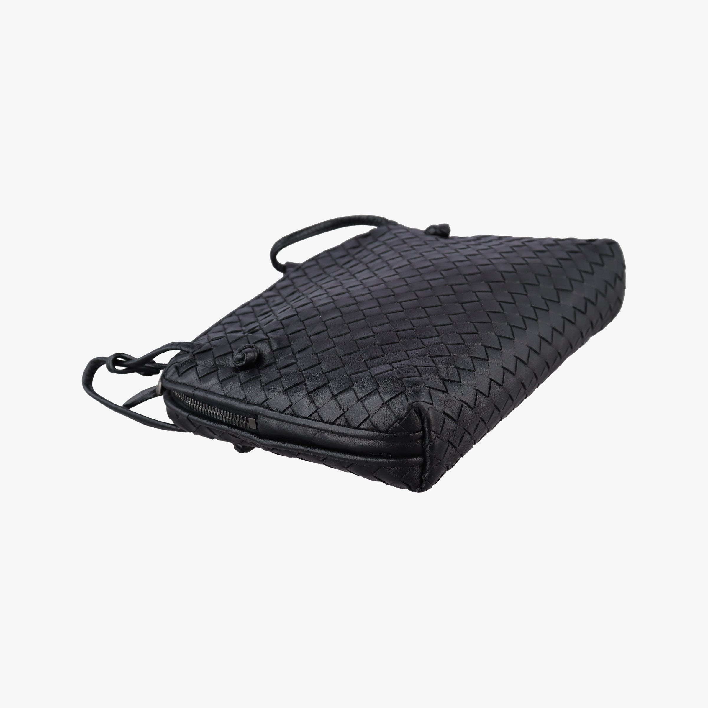 NODINI Intrecciato Black lambskin B03714561Lノディーニ イントレチャート ブラック ラムスキン B03714561L