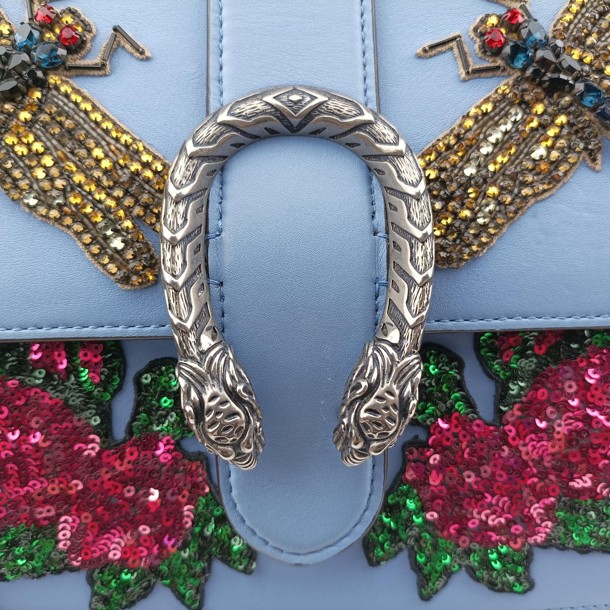 Dionysus Blue×multi Leather 448075 C021474228ディオニュソス ブルー×マルチカラー レザー 448075 C021474228