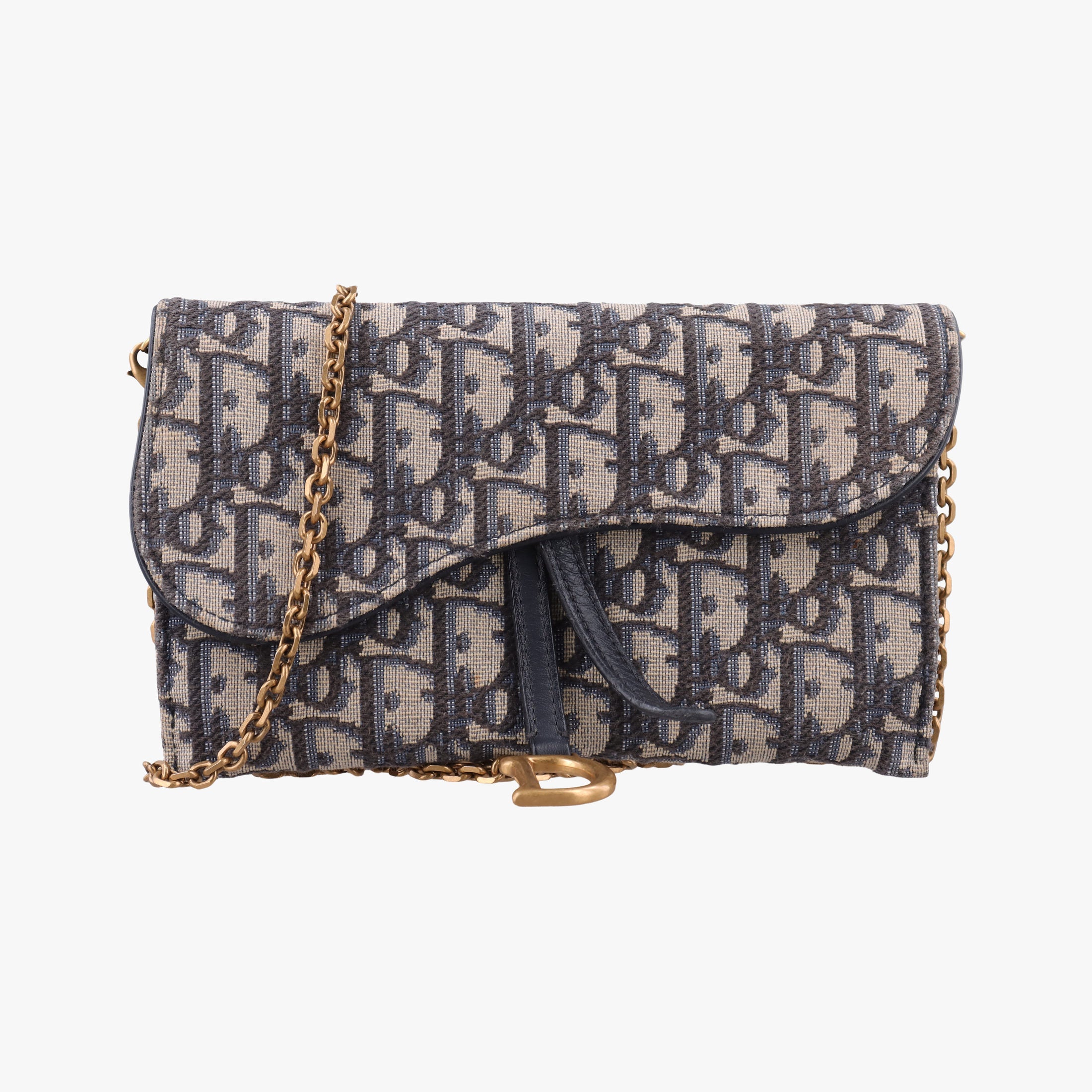 Saddle Navy×Gray jacquard×Leather 47-MA-0212サドル ネイビー×グレー ジャガード×レザー 47-MA-0212