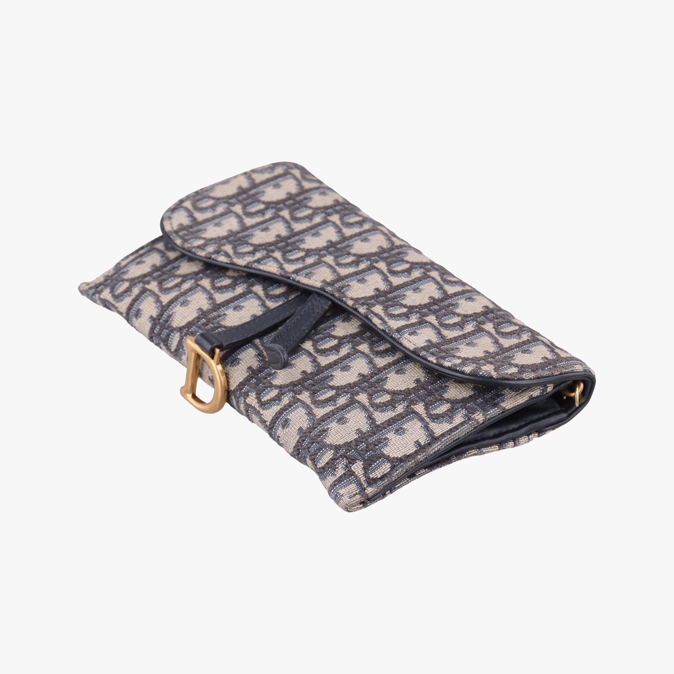 Saddle Navy×Gray jacquard×Leather 47-MA-0212サドル ネイビー×グレー ジャガード×レザー 47-MA-0212