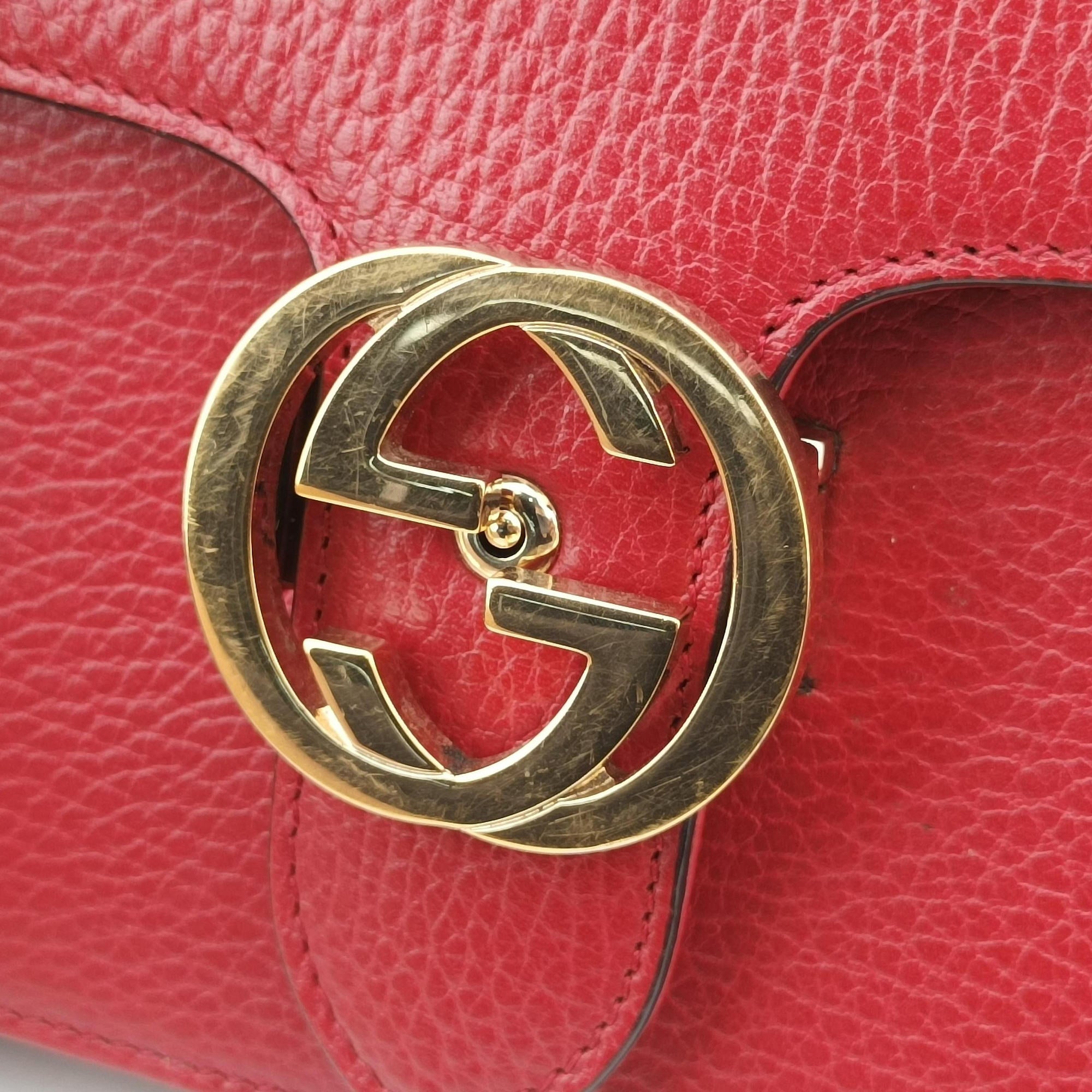 Interlocking G Red Leather 510304 B027373642インターロッキングG レッド レザー 510304 B027373642
