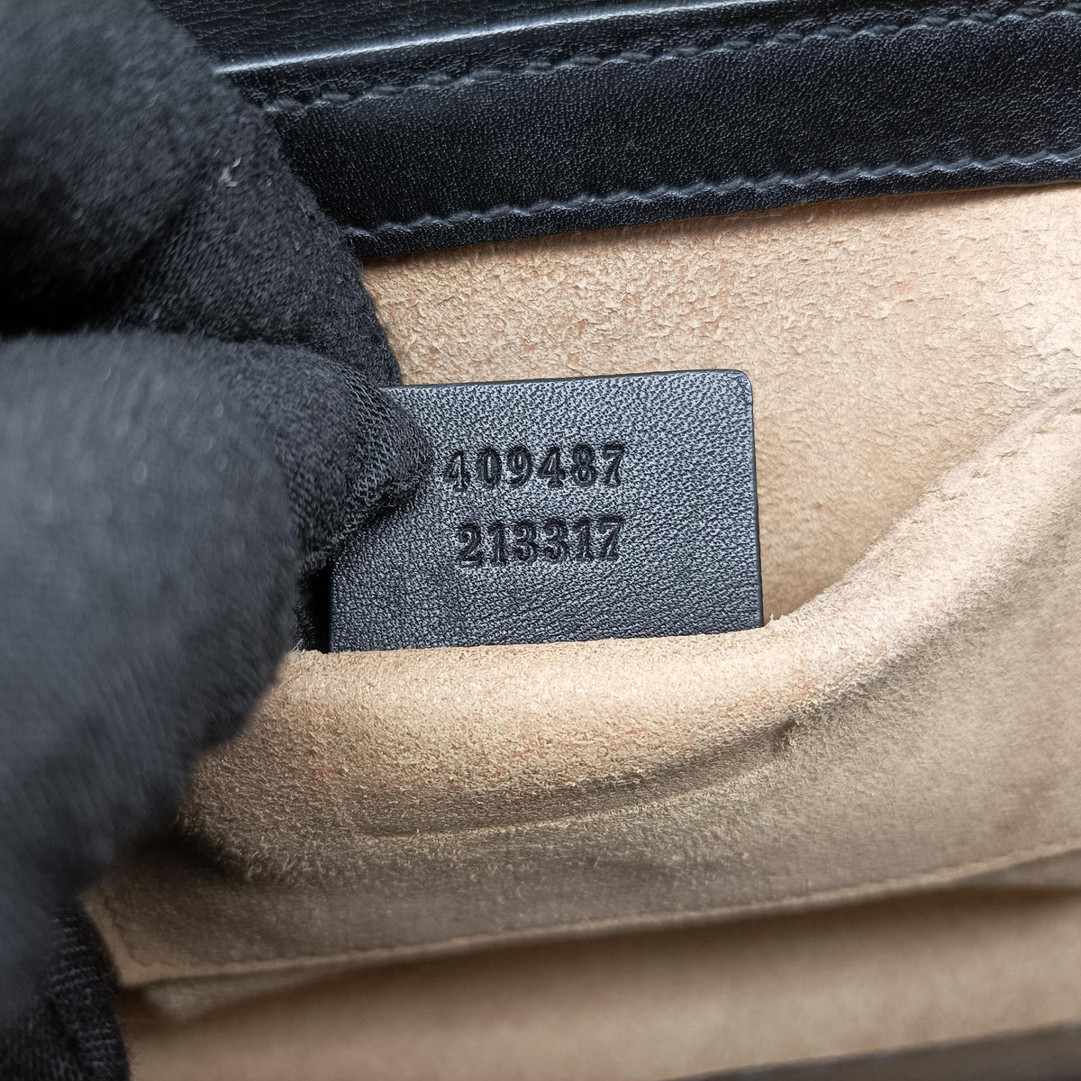 Padlock Black PVC coated canvas×Leather 409487 E024459838パドロック ブラック PVCコーティングキャンバス×レザー 409487 E024459838