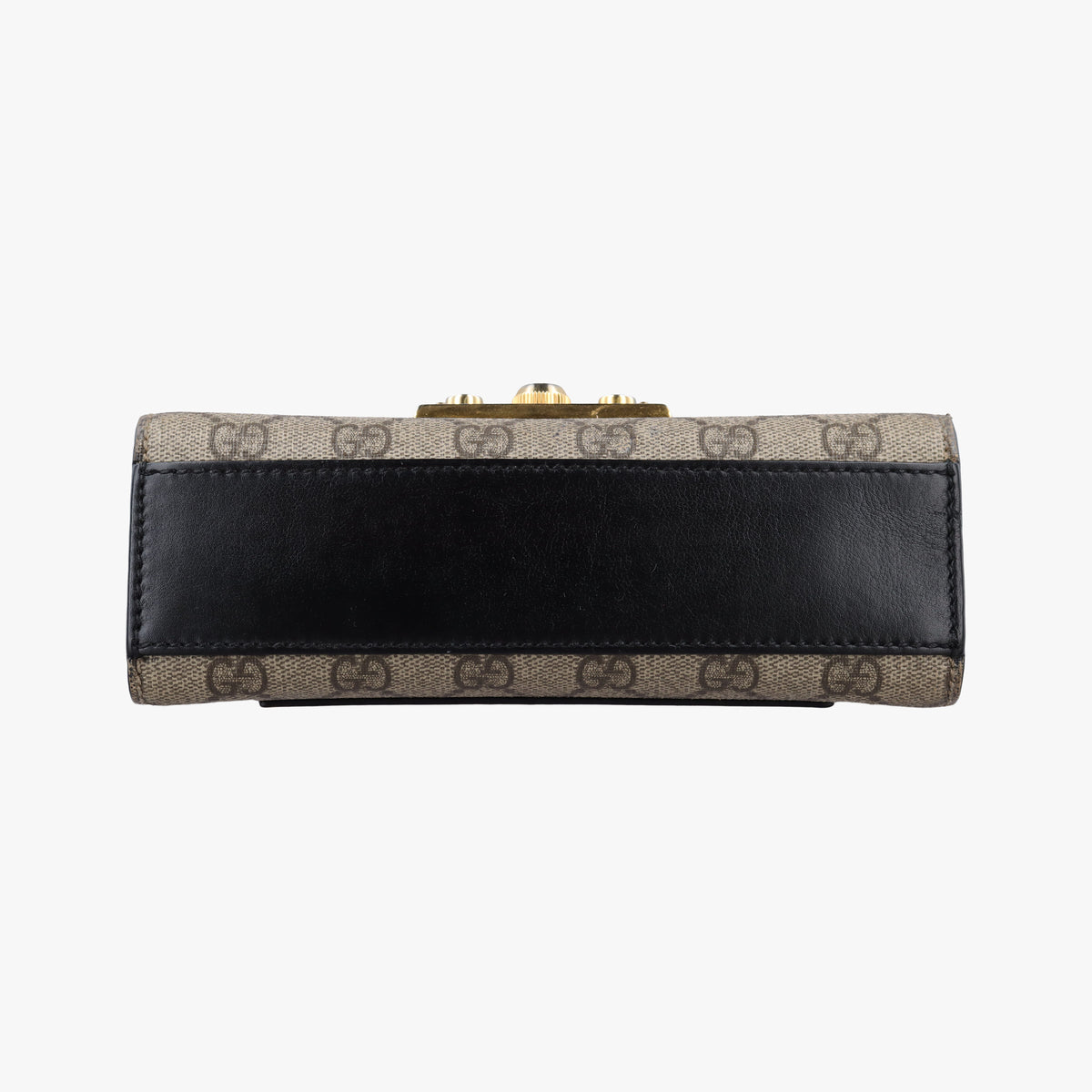 Padlock Black PVC coated canvas×Leather 409487 E024459838パドロック ブラック PVCコーティングキャンバス×レザー 409487 E024459838