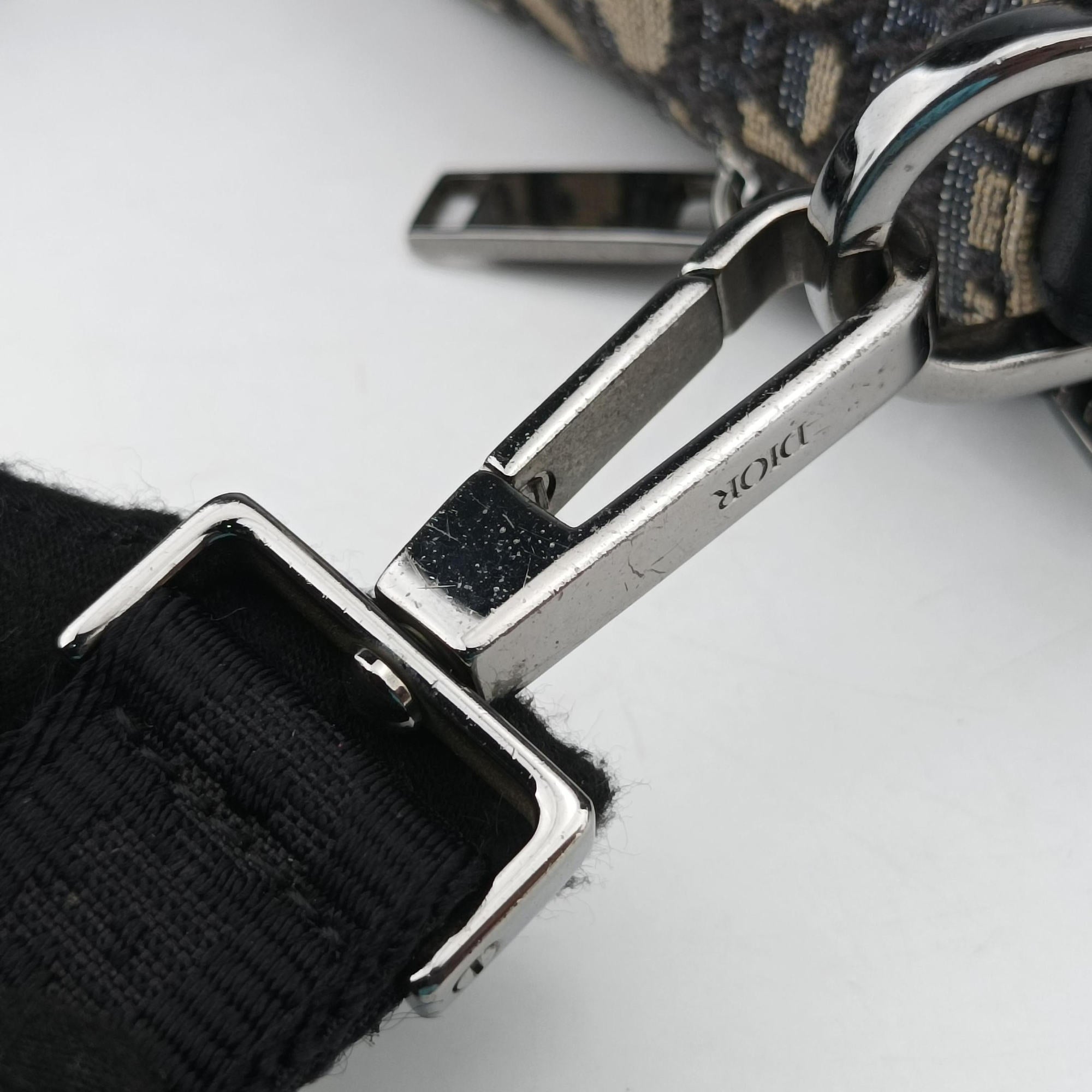 Safari Oblique Navy×Gray jacquard×Leather 27-BO-0222サファリ オブリーク ネイビー×グレー ジャガード×レザー 27-BO-0222