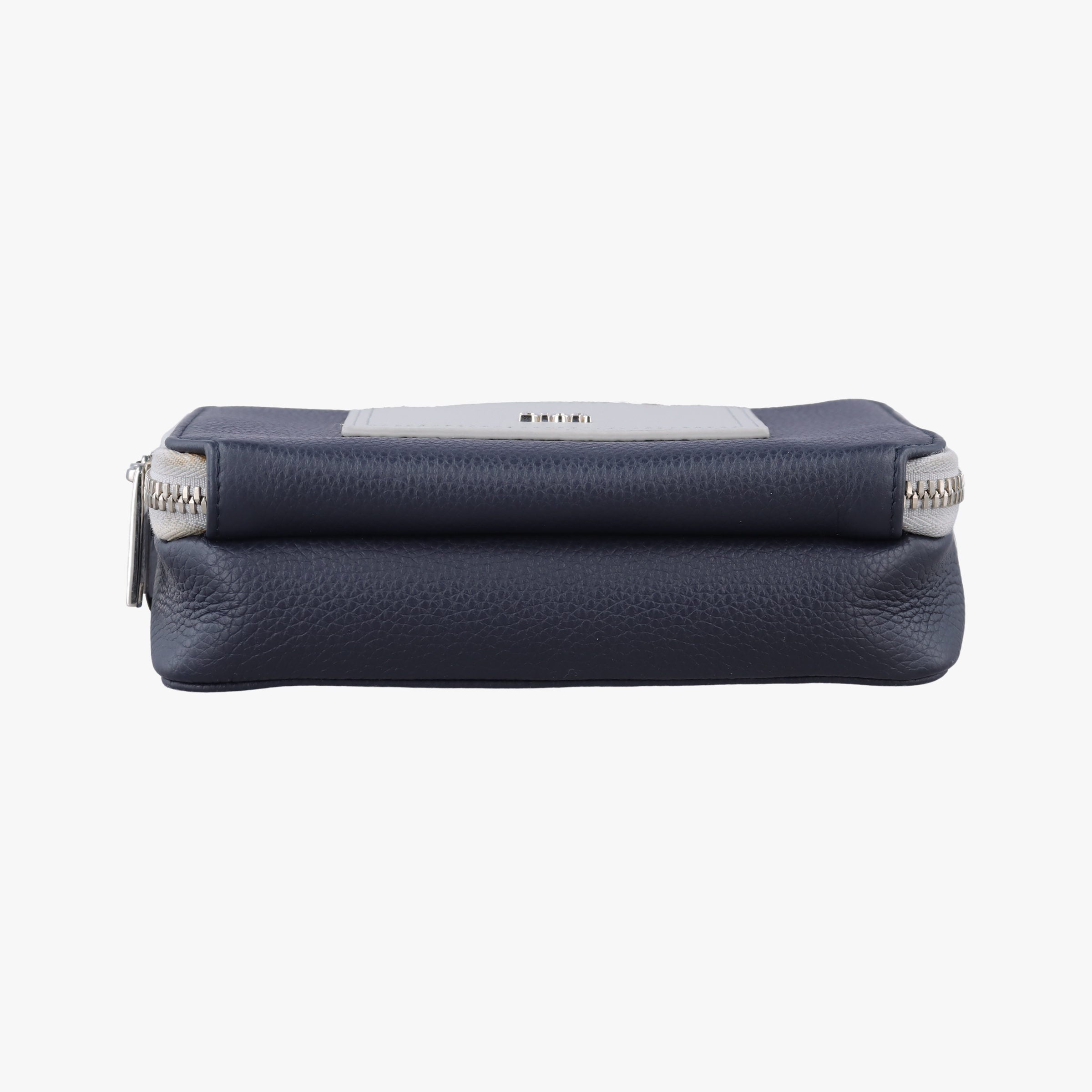 Compact Messenger Navy × Grey Leather 10-BO-0270コンパクト メッセンジャー ネイビー × グレー レザー 10-BO-0270