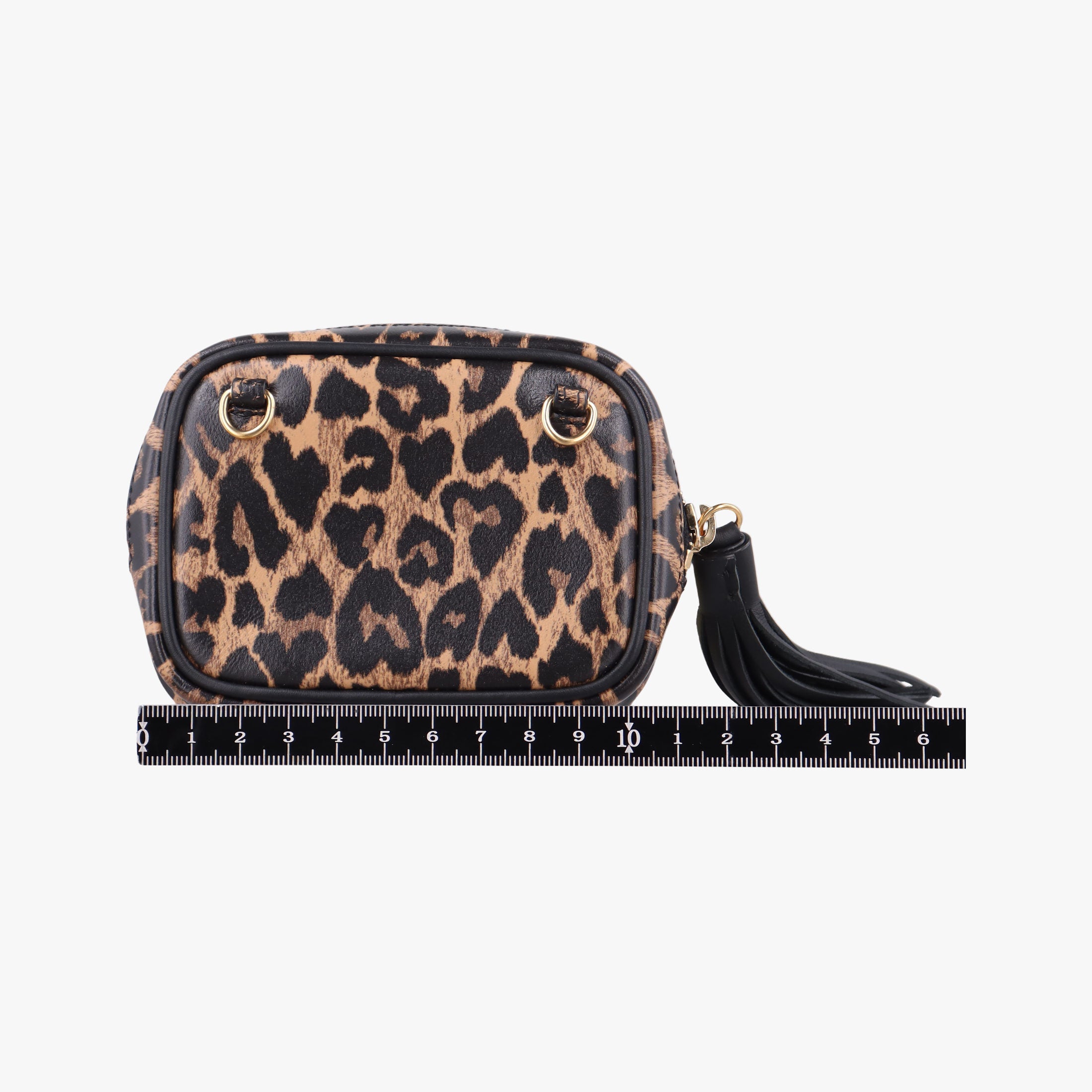 Baby Lou Leopard Print Heart Black×Brown Leather 650170 BRS650170.1020ベイビールー レオパード ブラック×ブラウン レザー 650170 BRS650170.1020