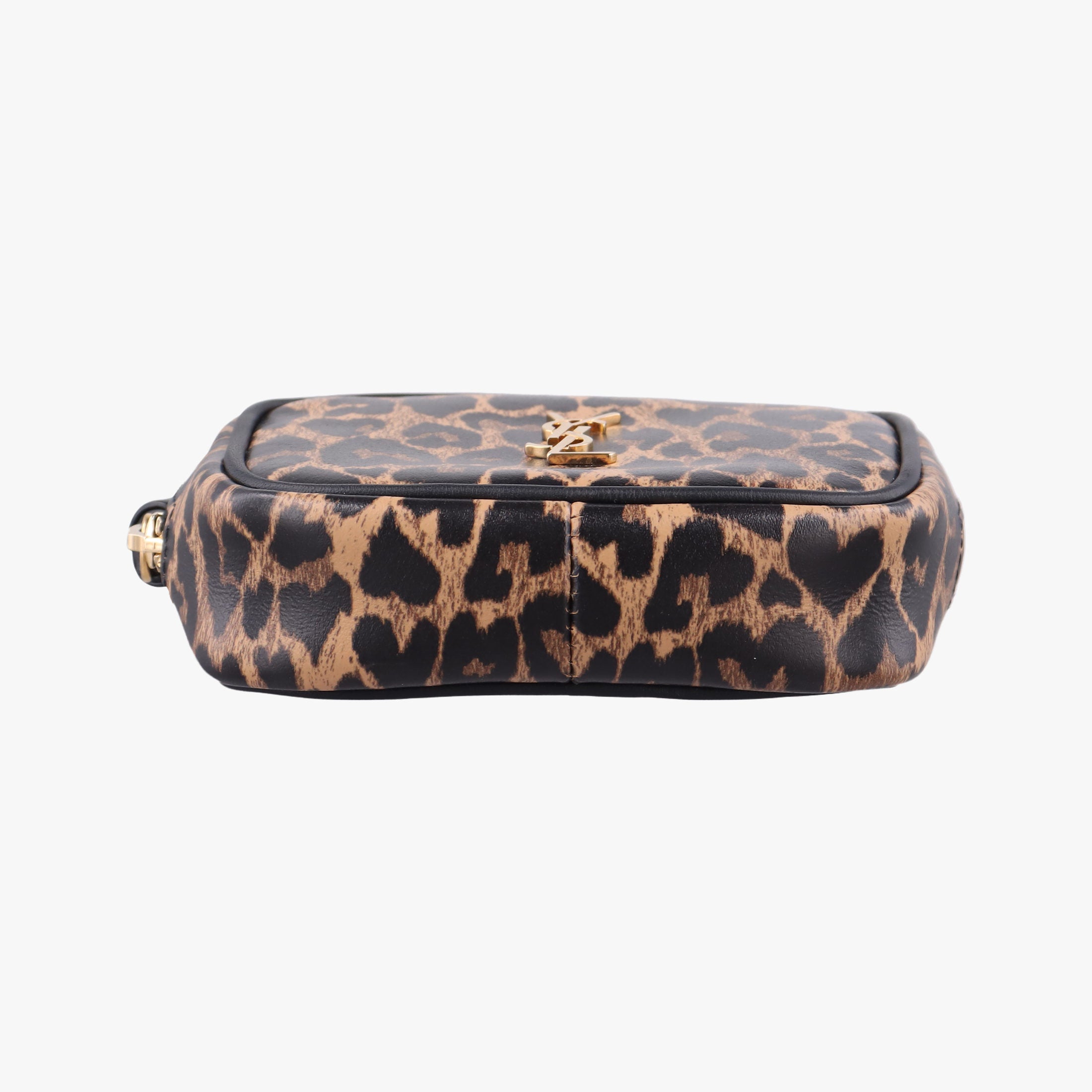 Baby Lou Leopard Print Heart Black×Brown Leather 650170 BRS650170.1020ベイビールー レオパード ブラック×ブラウン レザー 650170 BRS650170.1020