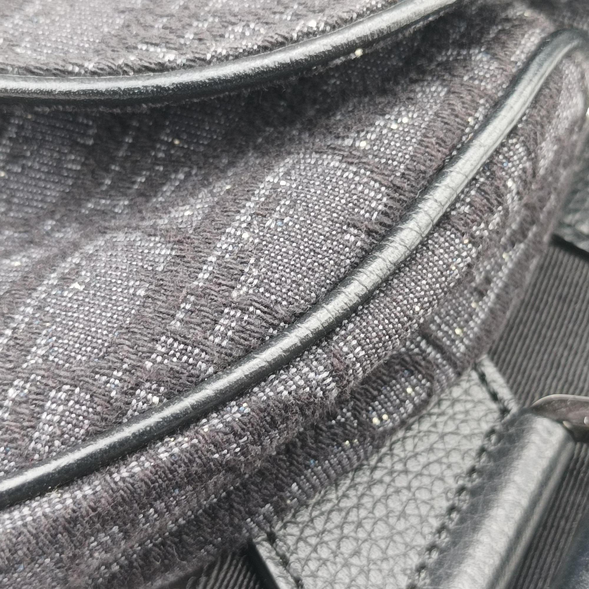 Saddle Black Jacquard×Leather 1ADPO093YKY 02-BO-0159サドル ブラック ジャガード×レザー 1ADPO093YKY 02-BO-0159