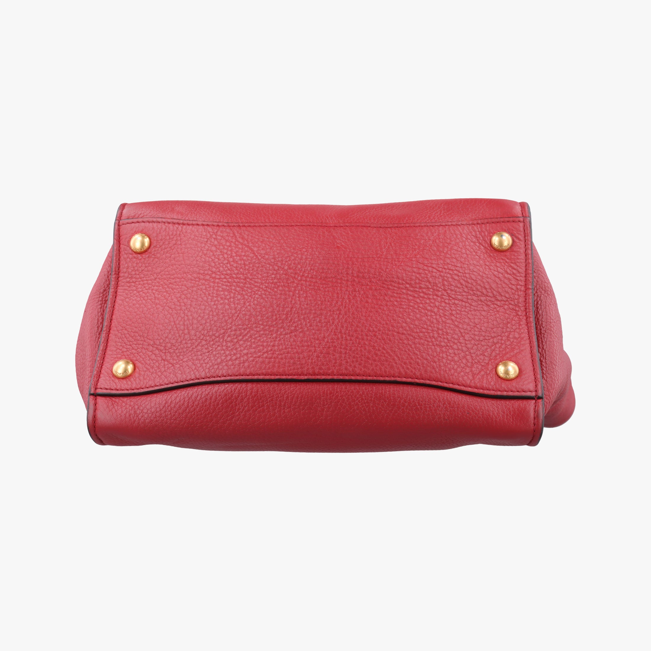 Vitello Daino Sound Flap Top Handle Red Leather BR5034 58/M 165ヴィテッロ ダイノ サウンド フラップ トップ ハンドル レッド レザー BR5034 58/M 165