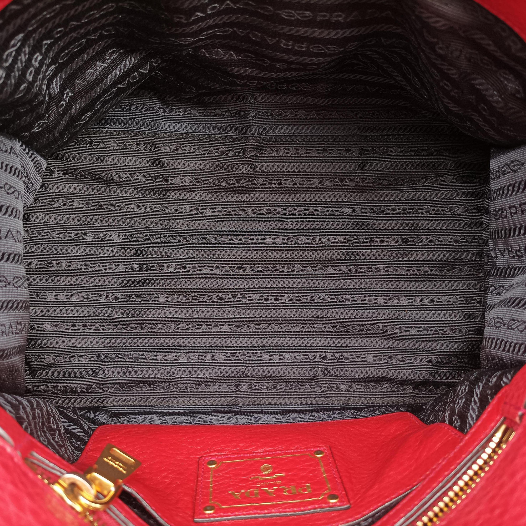 Vitello Daino Sound Flap Top Handle Red Leather BR5034 58/M 165ヴィテッロ ダイノ サウンド フラップ トップ ハンドル レッド レザー BR5034 58/M 165