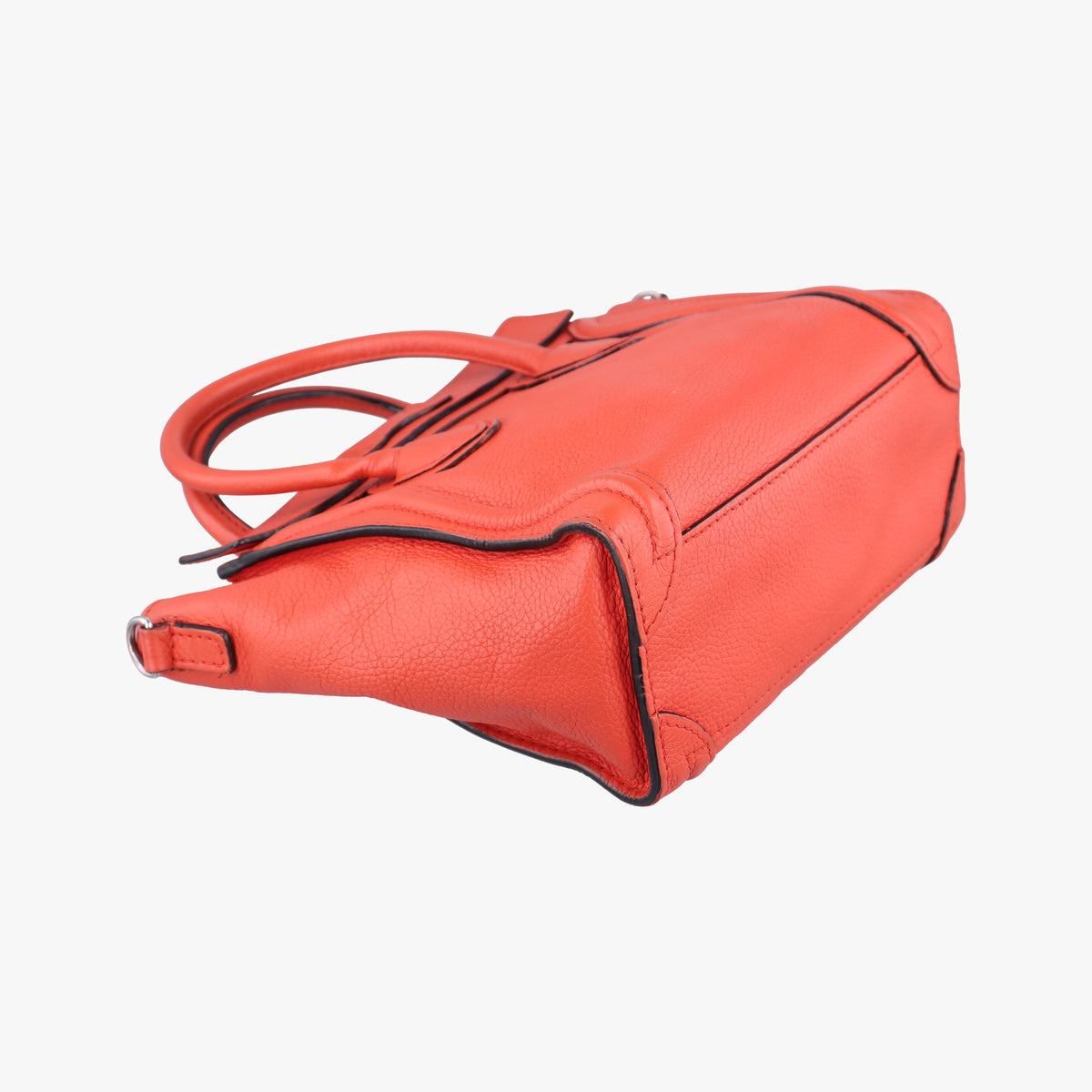 Luggage Micro shopper Orange Leather Lot number unknownラゲージマイクロショッパー オレンジ レザー 製番不明