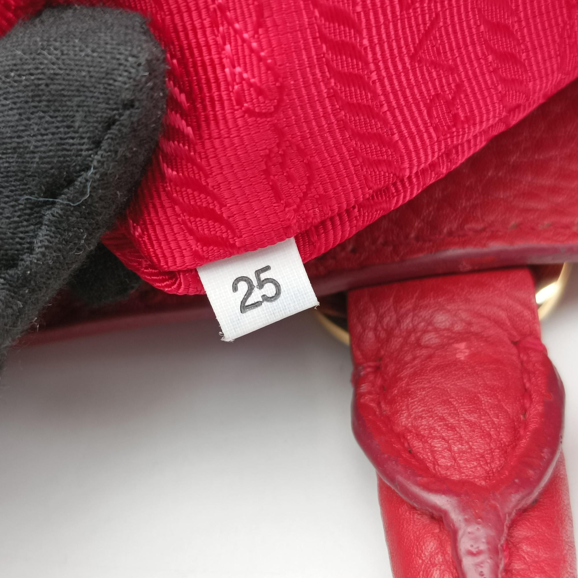 Vitello Daino Top Handle Red Leather BN2420 25ヴィッテロ ダイノ トップハンドル レッド レザー BN2420 25