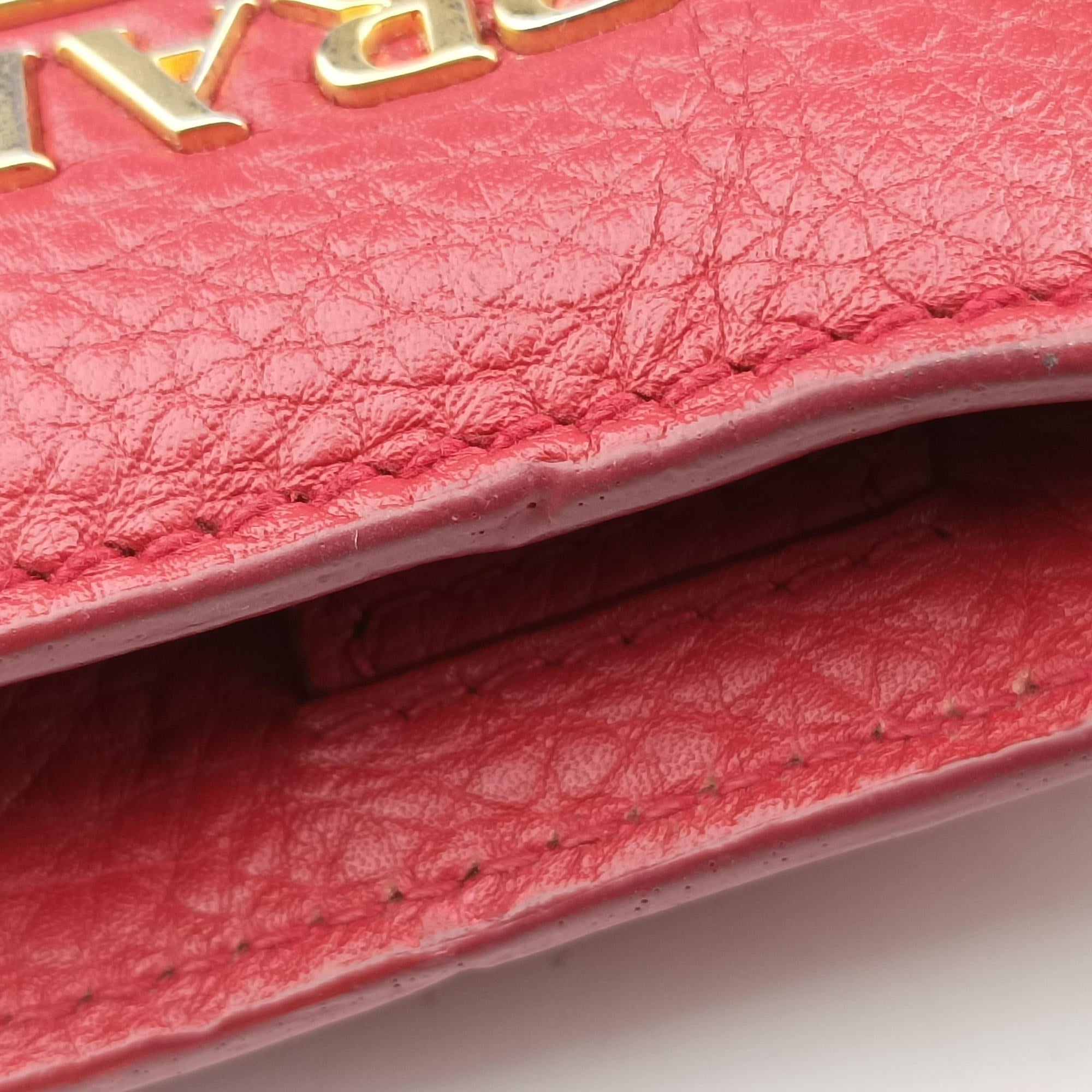 Vitello Daino Top Handle Red Leather BN2420 25ヴィッテロ ダイノ トップハンドル レッド レザー BN2420 25