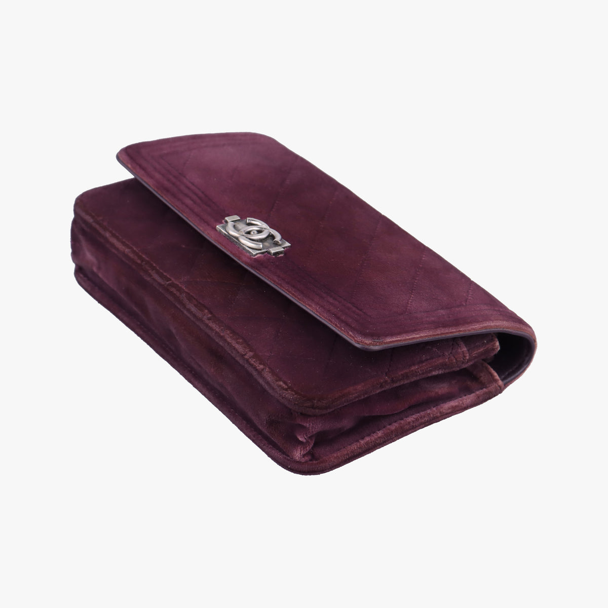 BOY CHANEL Chain Wallet Purple velour A68911 18555000ボーイシャネル チェーンウォレット パープル ベロア A68911 18555000