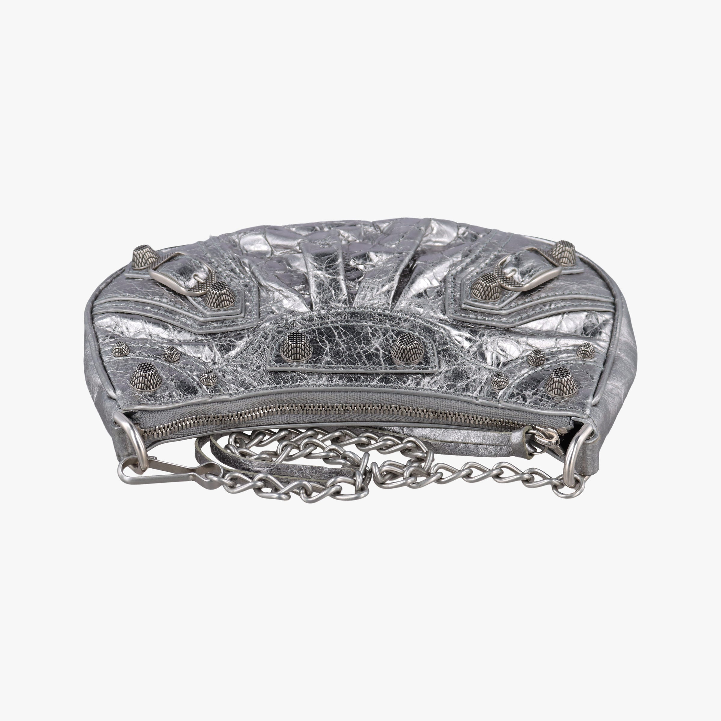 Le Cagole mini Silver lambskin 695814.8103.Q.000959ル カゴール ミニ シルバー ラムスキン 695814.8103.Q.000959