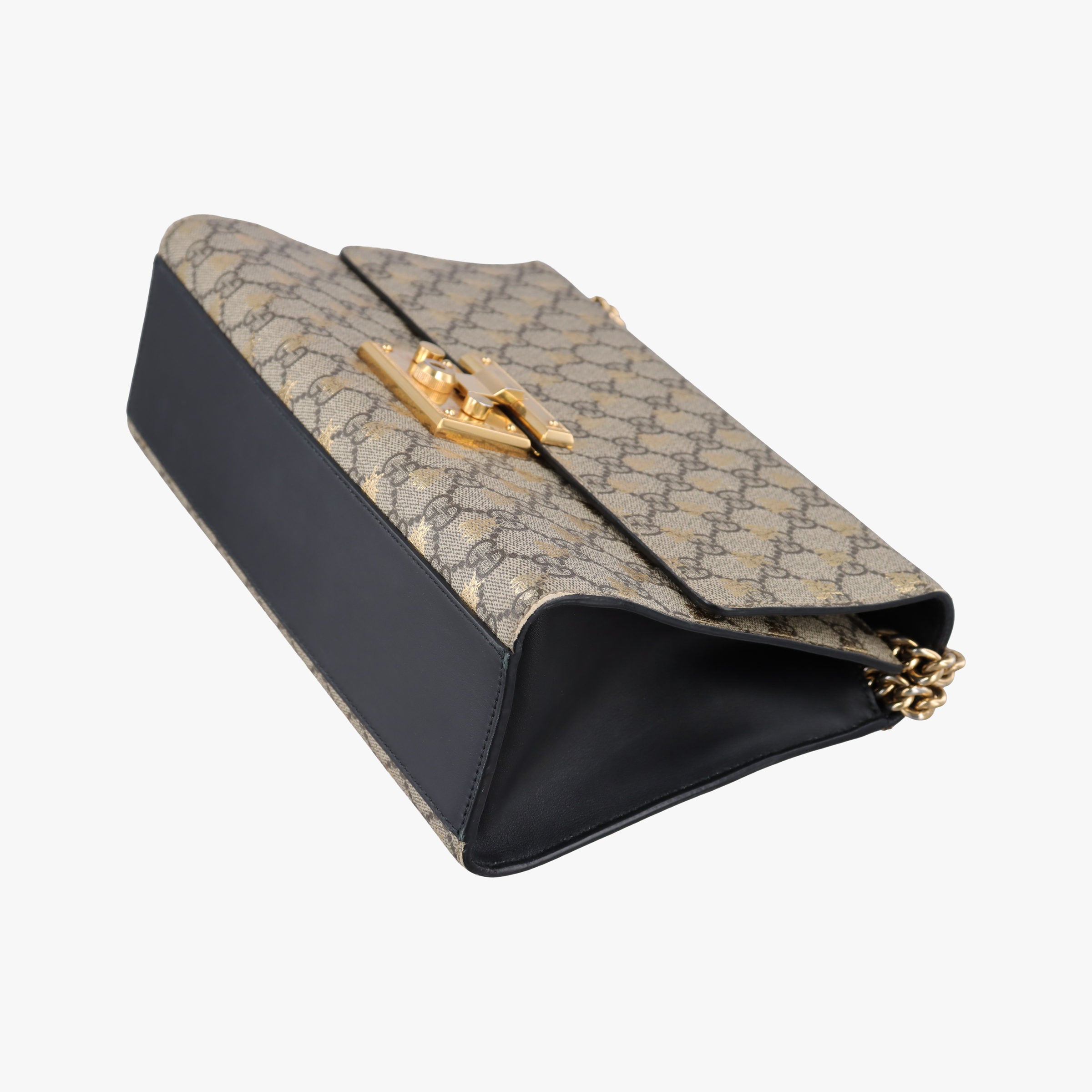 Padlock Beige x Black PVC coated canvas x Leather 409486 B022883097パドロック ベージュ x ブラック PVCコーティングキャンバス xレザー 409486 B022883097
