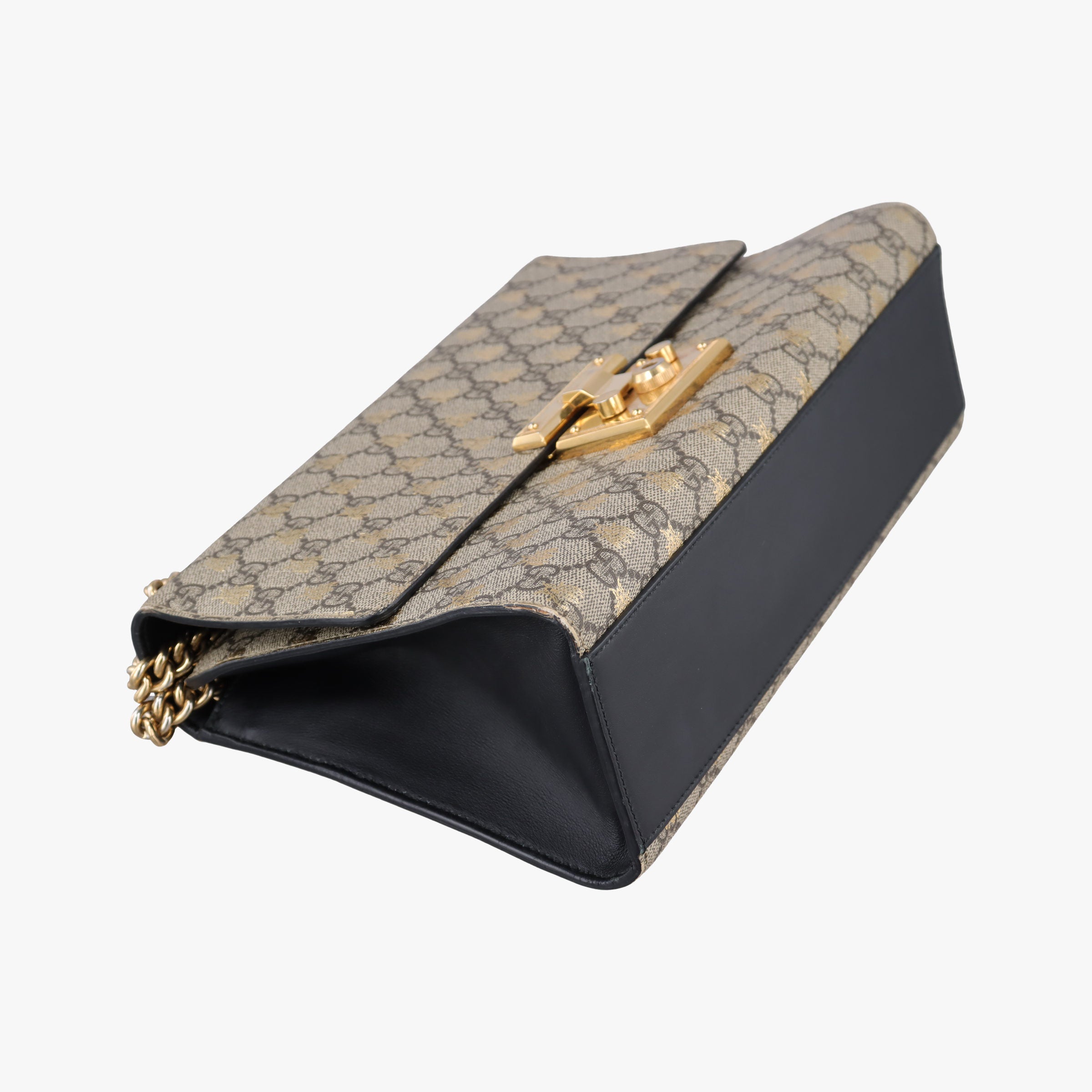 Padlock Beige x Black PVC coated canvas x Leather 409486 B022883097パドロック ベージュ x ブラック PVCコーティングキャンバス xレザー 409486 B022883097