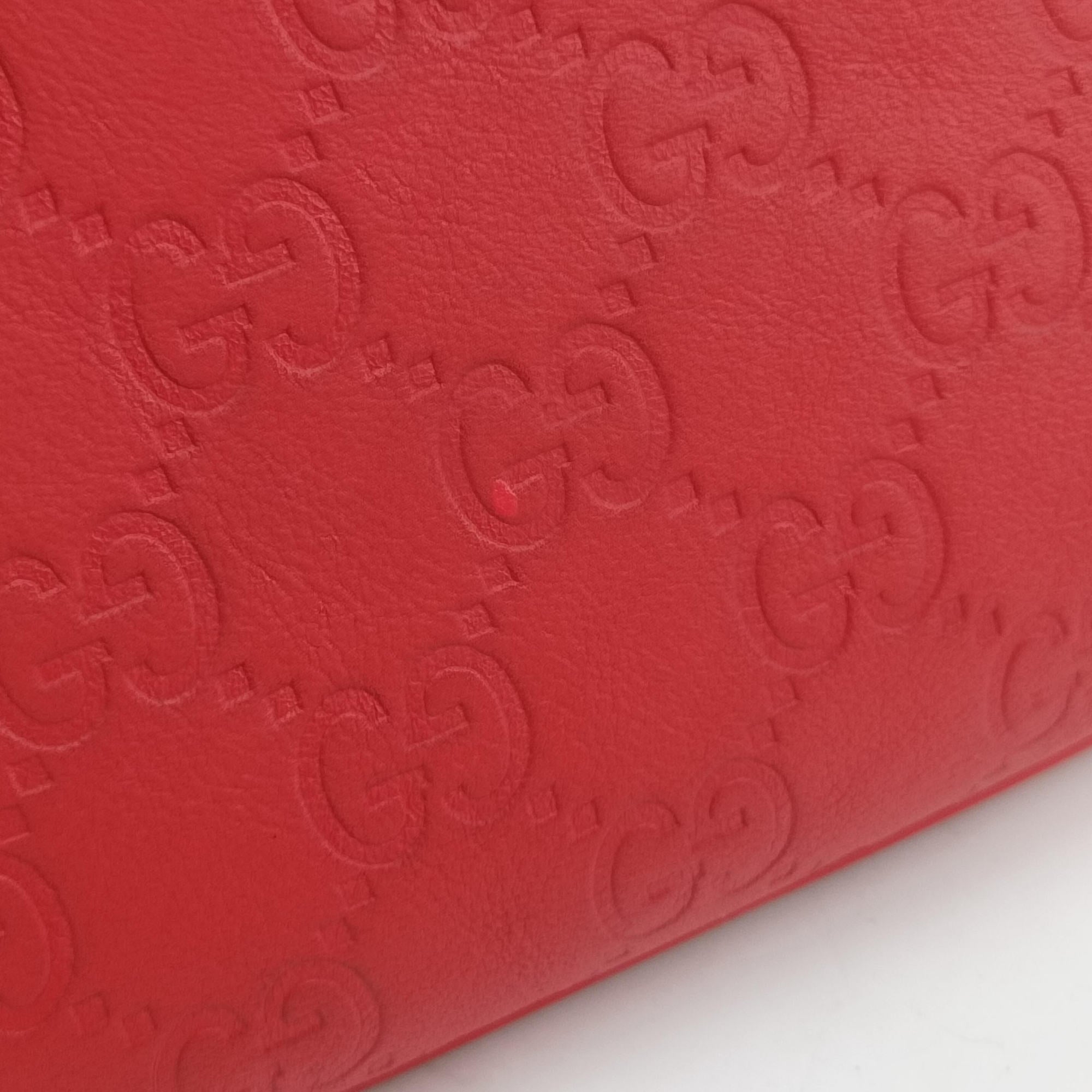 Microguccissima dome Red Leather 420023 H019318204ドーム レッド レザー 420023 H019318204