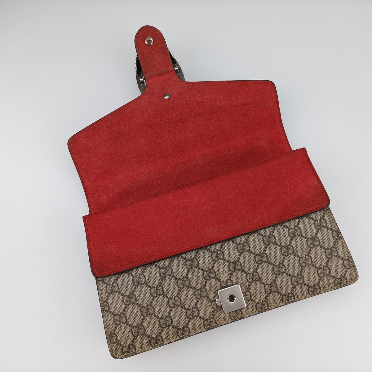 Dionysus Beige x Red PVC coated canvas×suede 400249 A027159547ディオニュソス ベージュ×レッド PVCコーティングキャンバス×スエード 400249 A027159547