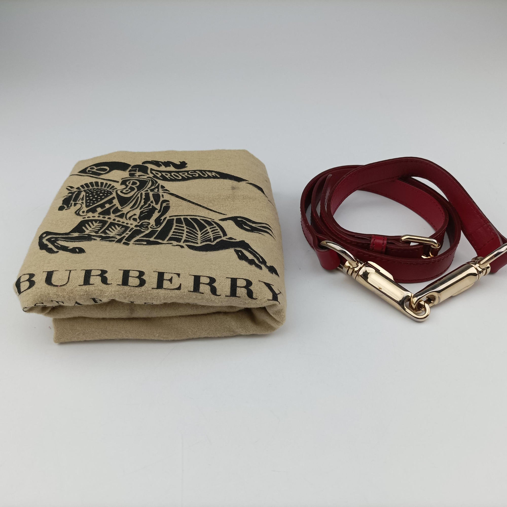 Haymarket Check Beige × Military Red Coated Canvas × Leather 3857260/64Mヘイマーケットチェック ベージュ × レッド コーティングキャンバス × レザー 2wayショルダーバッグ 3857260/64M
