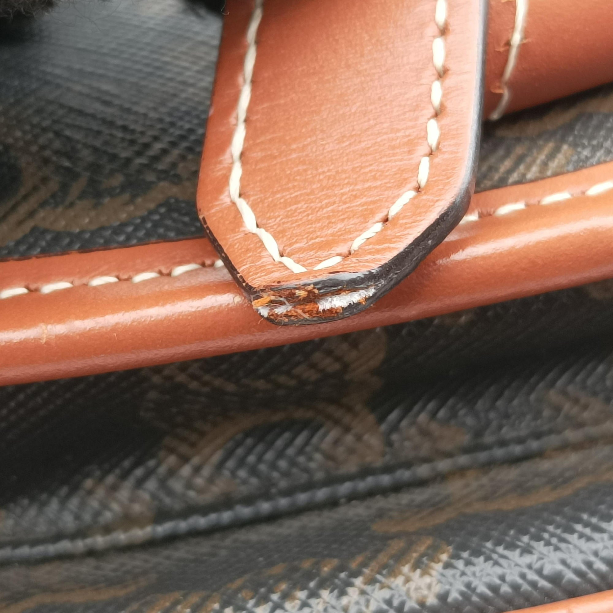 FOLCO Triomphe Brown PVC coated canvas×Leather F-CU-2200ファルコ トリオンフ ブラウン PVCコーティングキャンバス×レザー F-CU-2200
