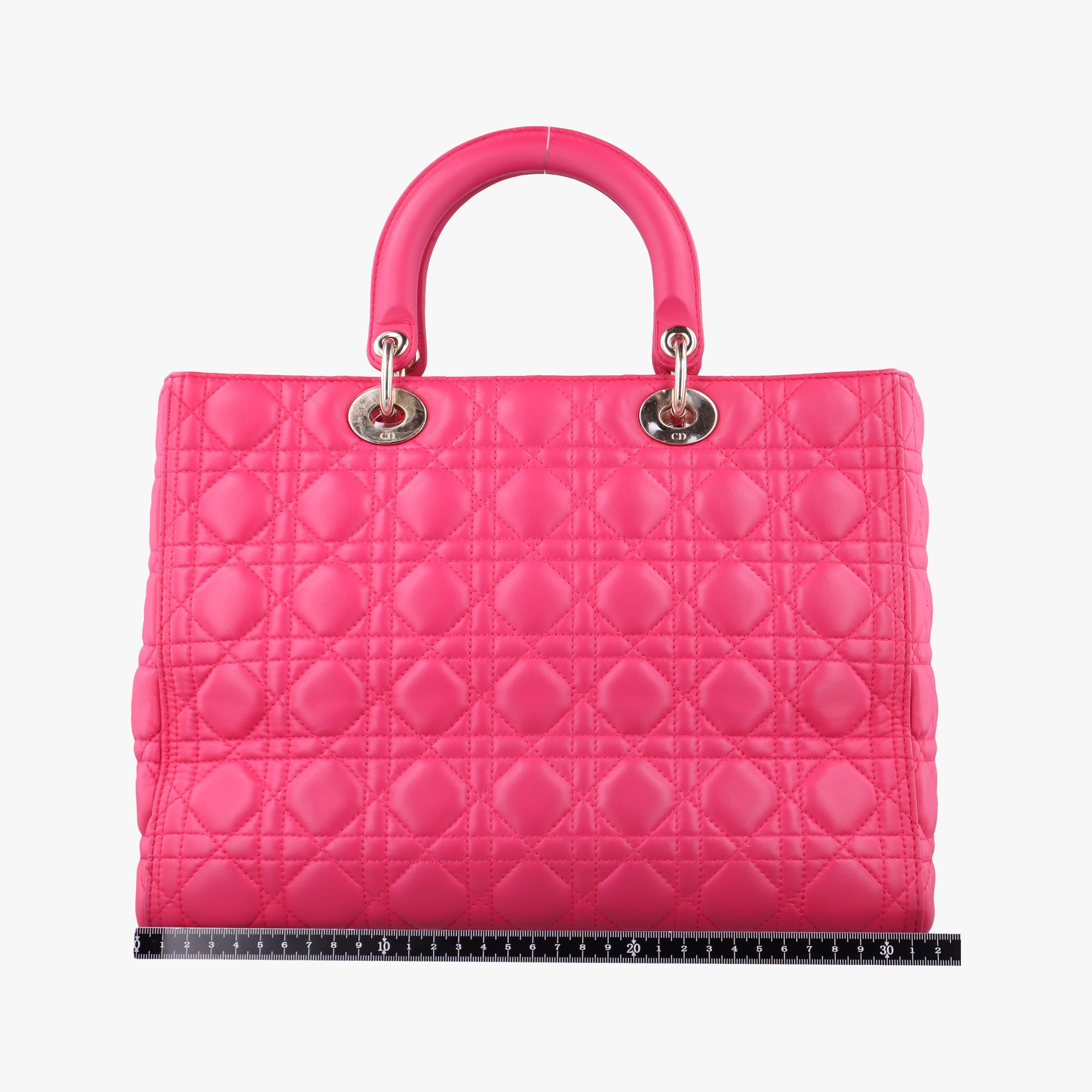 Vintage Christian Dior Lady Dior Rose lambskin shoulderbag | stylenewstar