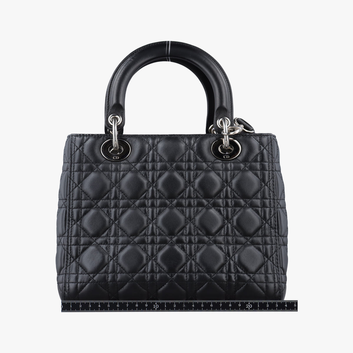 Secondhand Christian Dior Lady Dior Black lambskin shoulderbag | stylenewstar