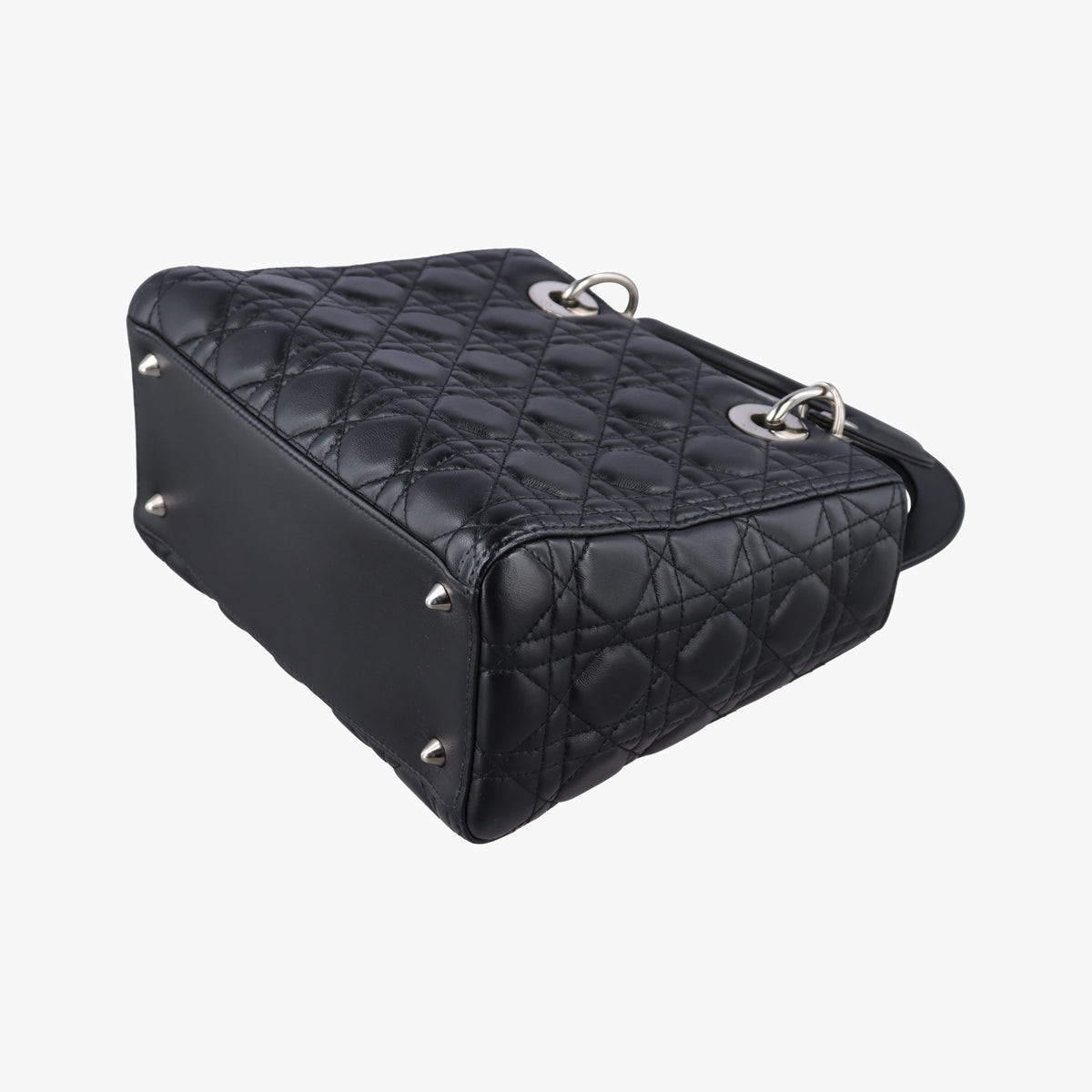 Secondhand Christian Dior Lady Dior Black lambskin shoulderbag | stylenewstar
