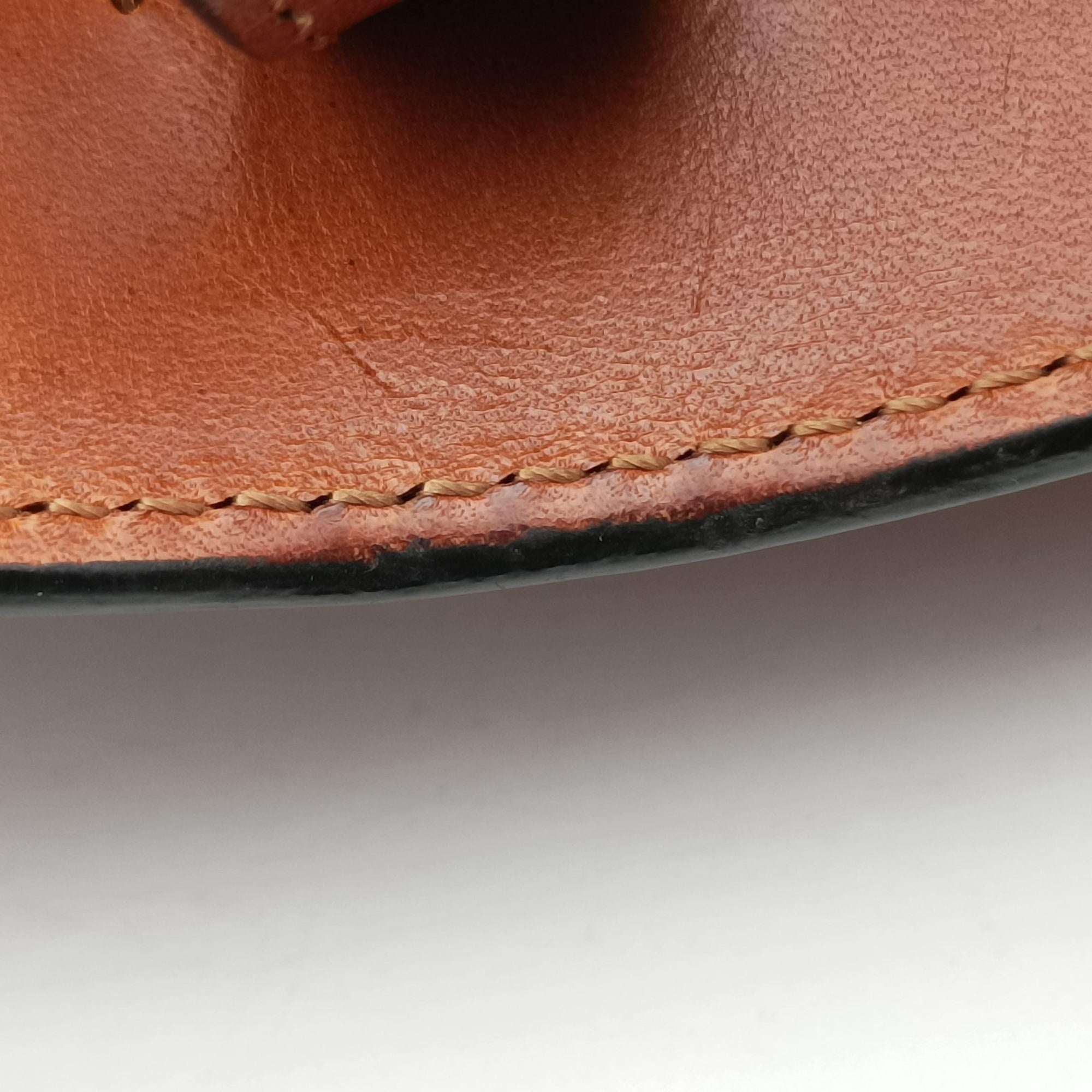 Studded Turn-Lock Brown Leather スタッズ ターンロック ブラウン レザー