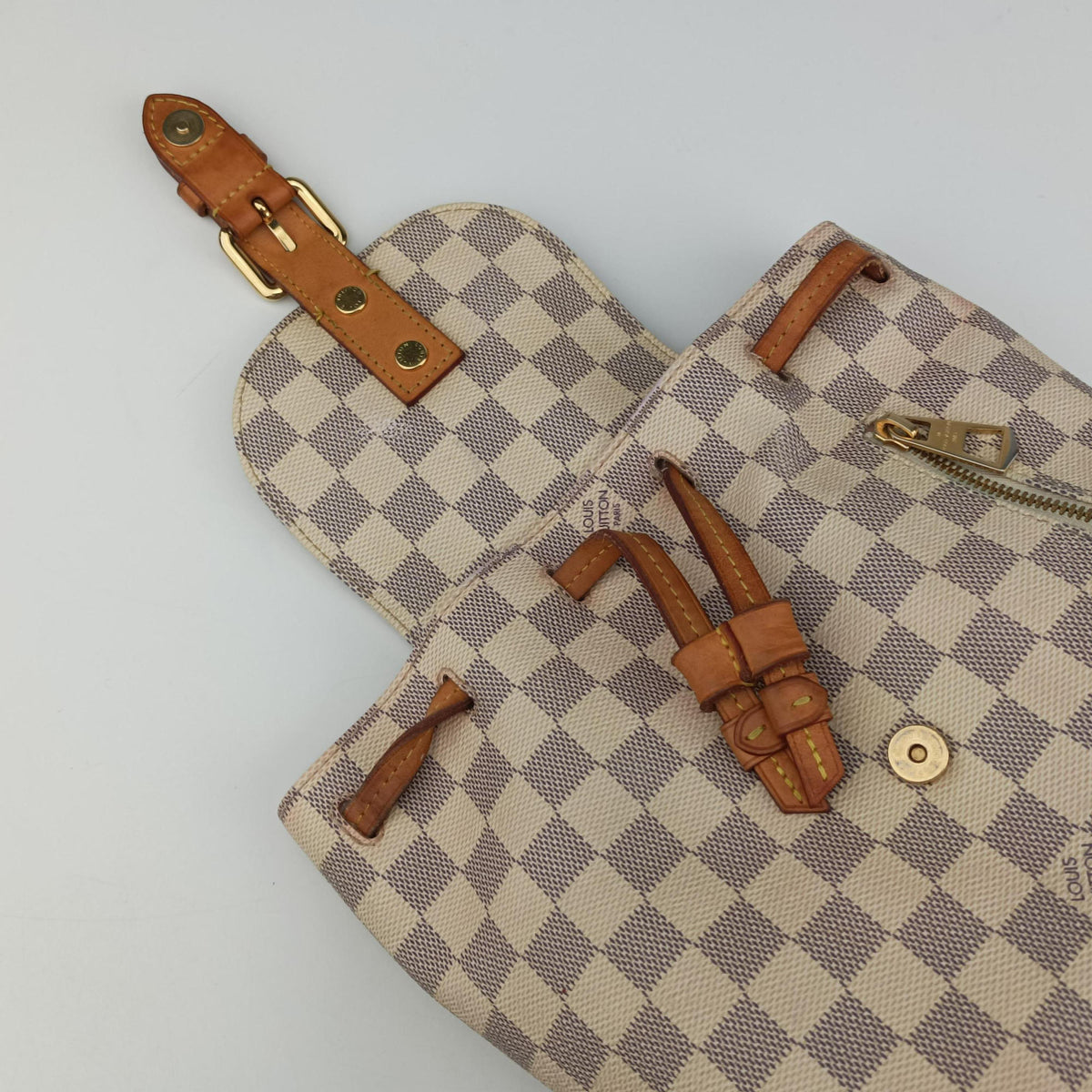 Pre-owned Louis Vuitton SPERONE BB Azur Damier Canvas N44026 backpack/rucksack | stylenewstar