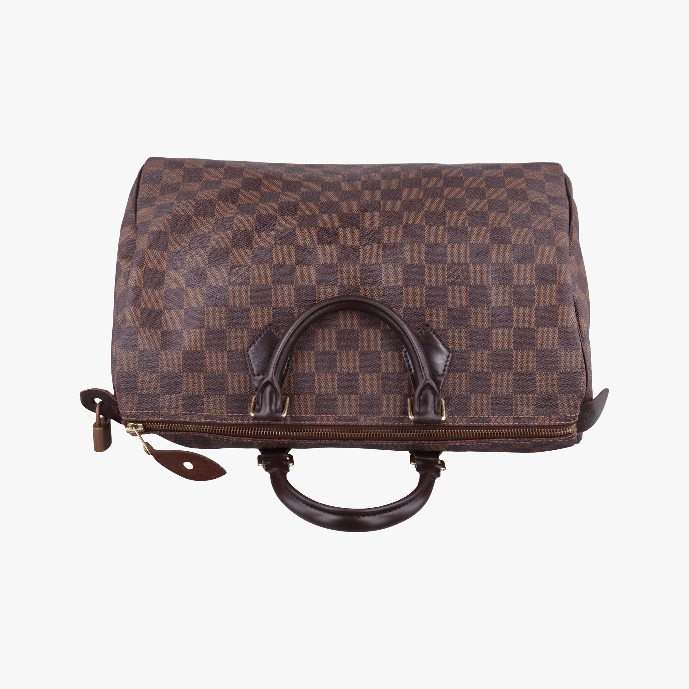 Secondhand Louis Vuitton Speedy 30 EBENE Damier Canvas N41523 handbag | stylenewstar