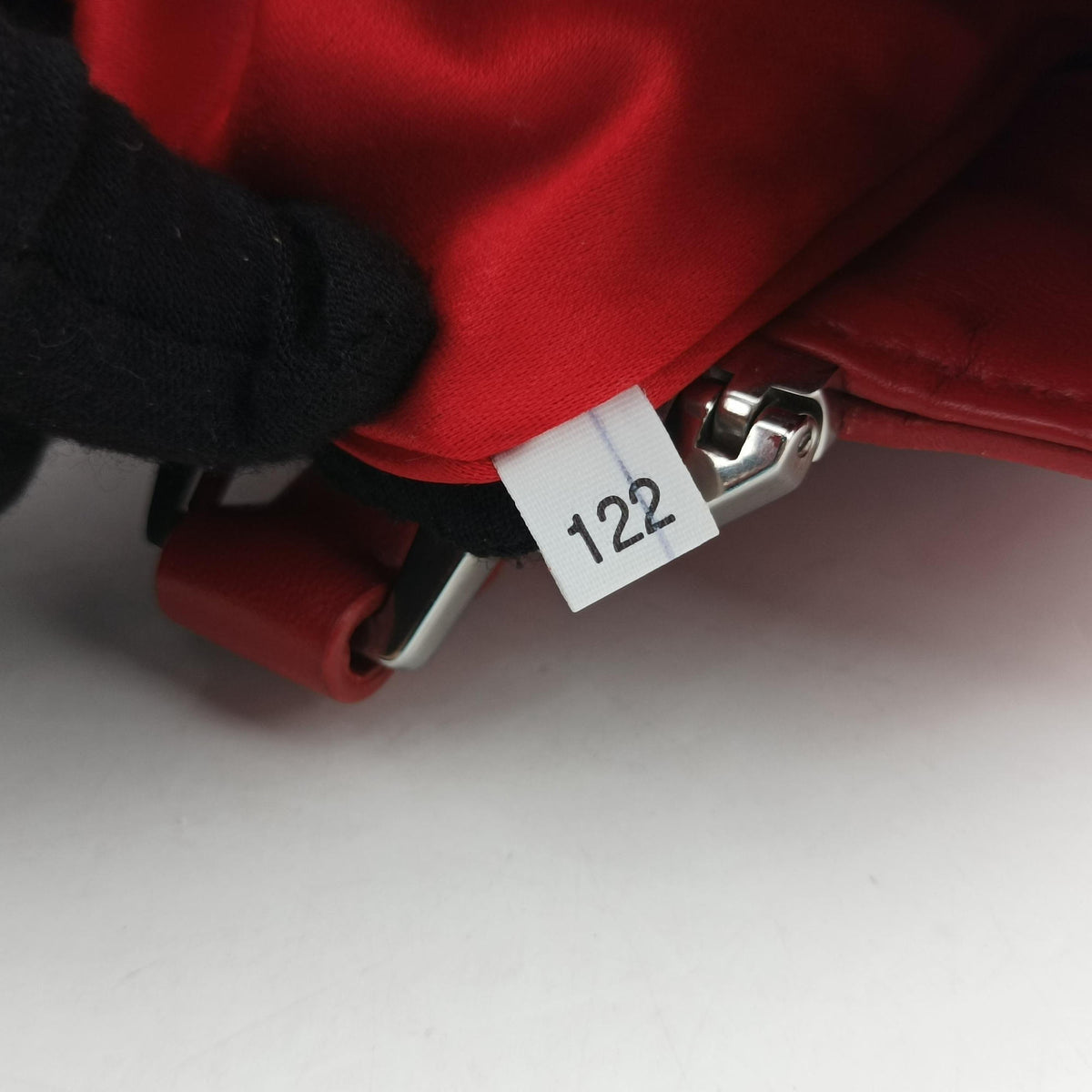 Pre-owned Miu Miu Madras Pink × Red Leather shoulderbag | stylenewstar