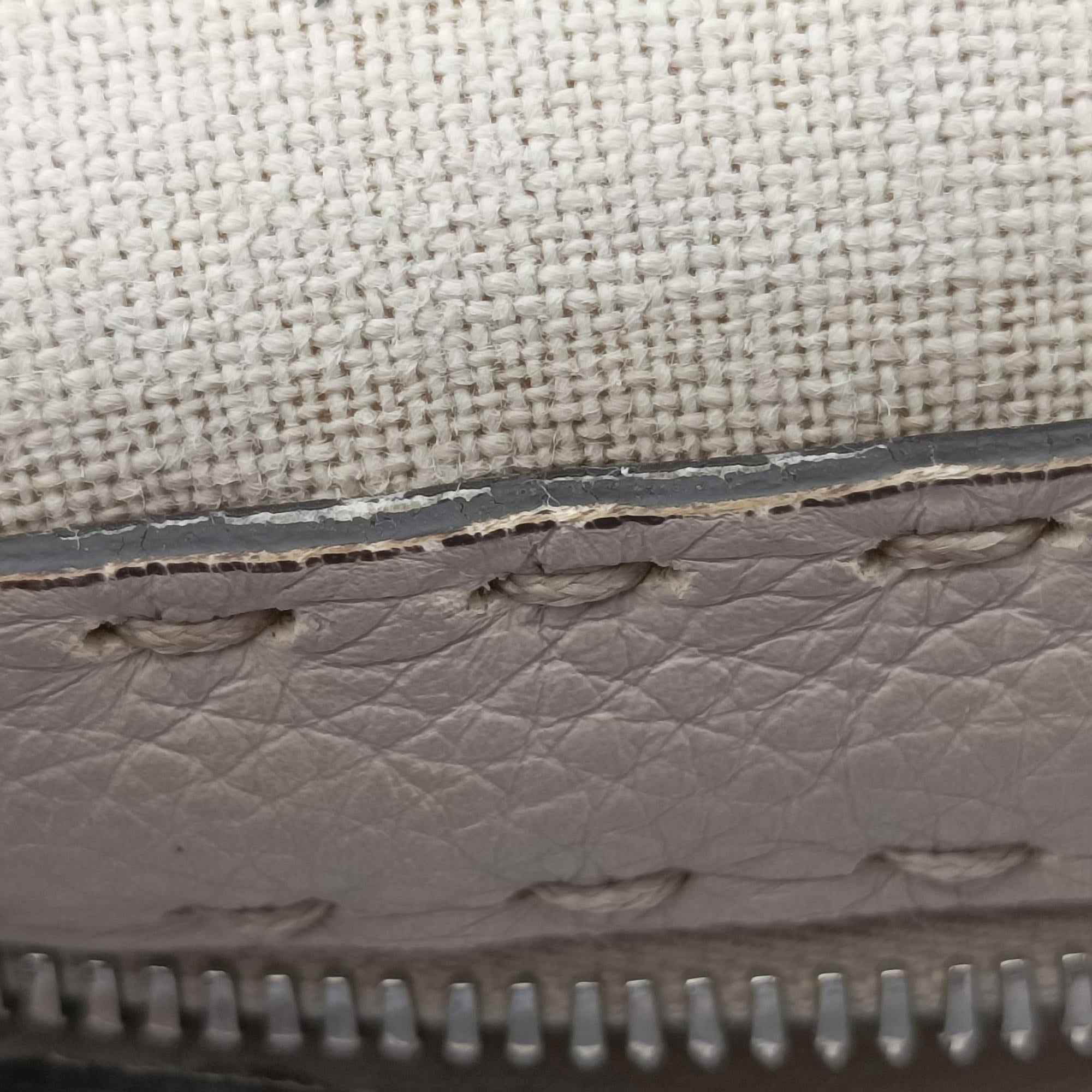 Pre-owned Fendi Travel Beige Canvas × Calf Leather 7VA552 shoulderbag | stylenewstar