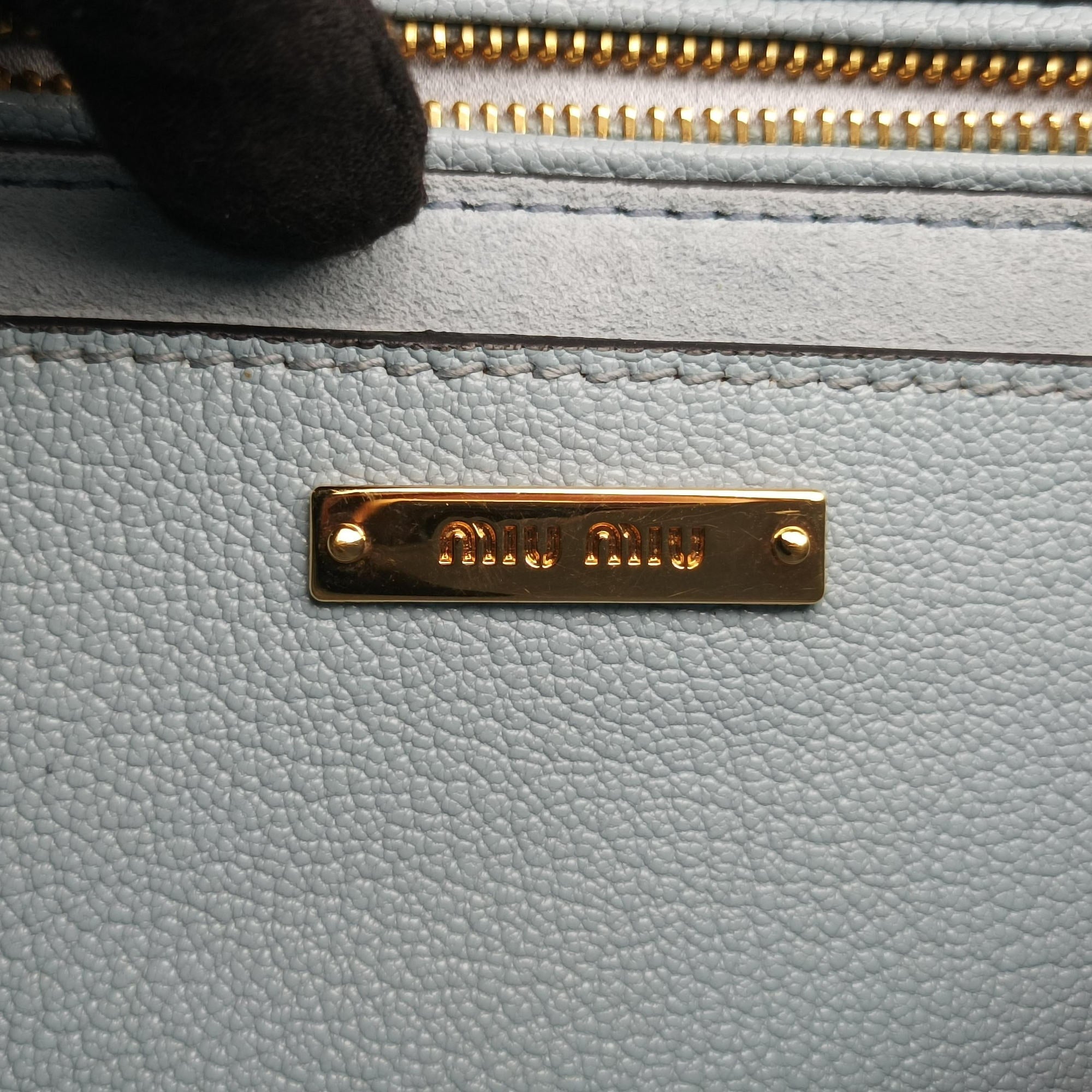 Miu Lady Blue×multiclor Leather 235ミュウレディ ブルー×マルチカラー レザー 235