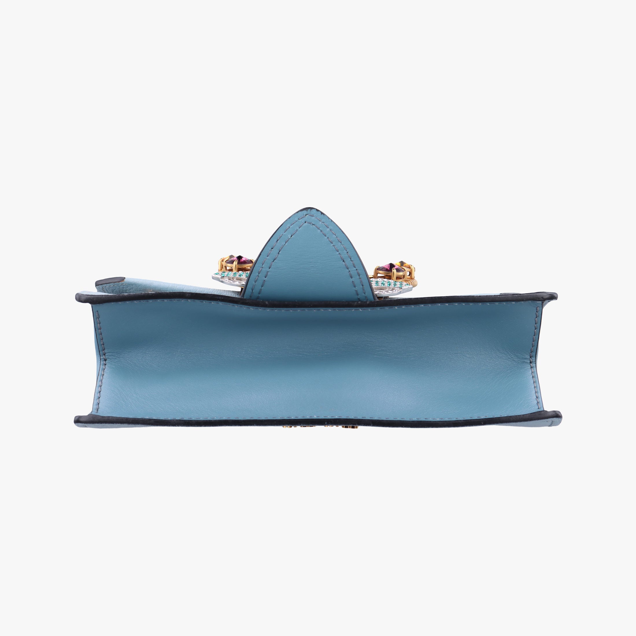 Miu Lady Blue×multiclor Leather 235ミュウレディ ブルー×マルチカラー レザー 235