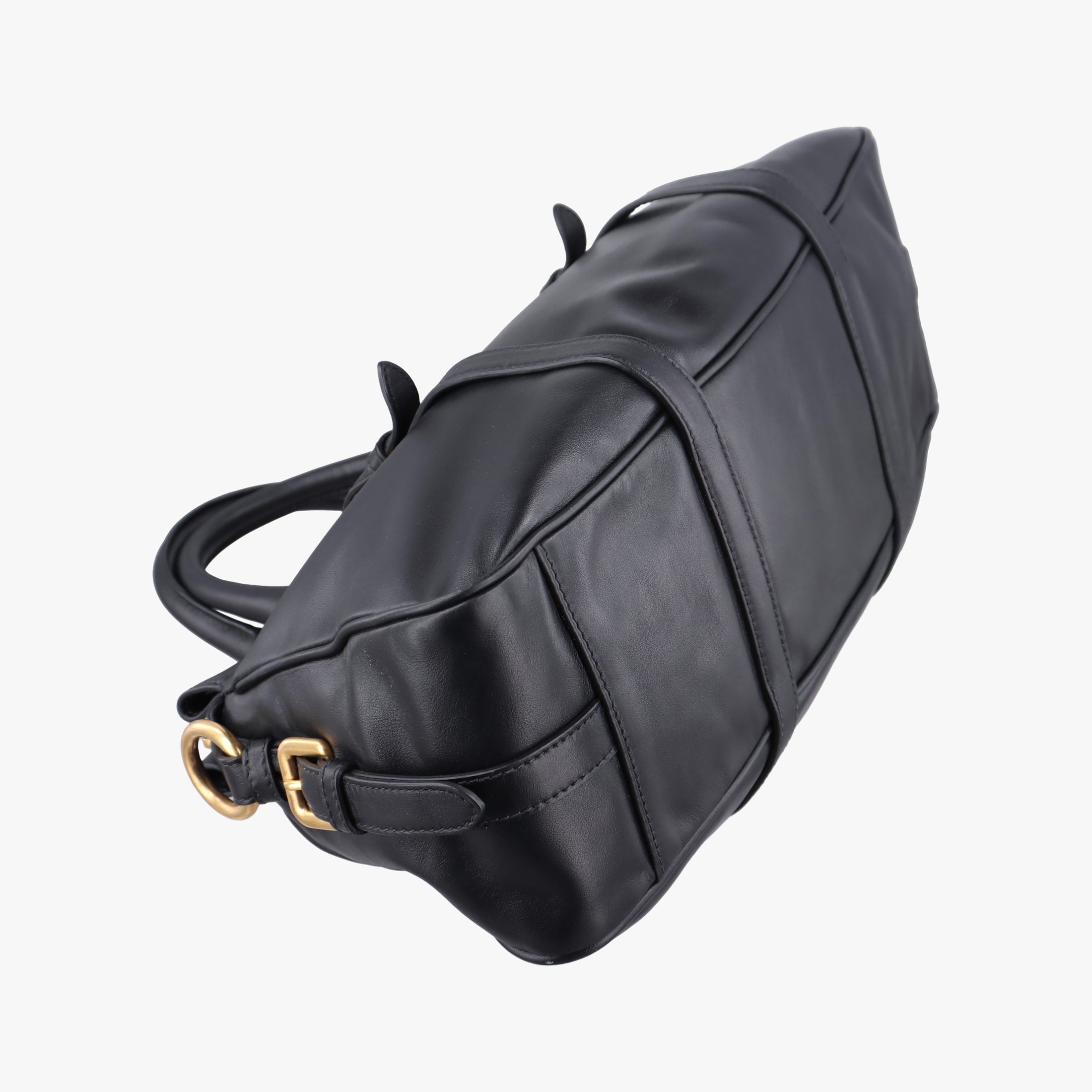 Vitello Daino Logo Black Leather BN1903 173ヴィッテロ ダイノ ロゴ ブラック レザー BN1903 173