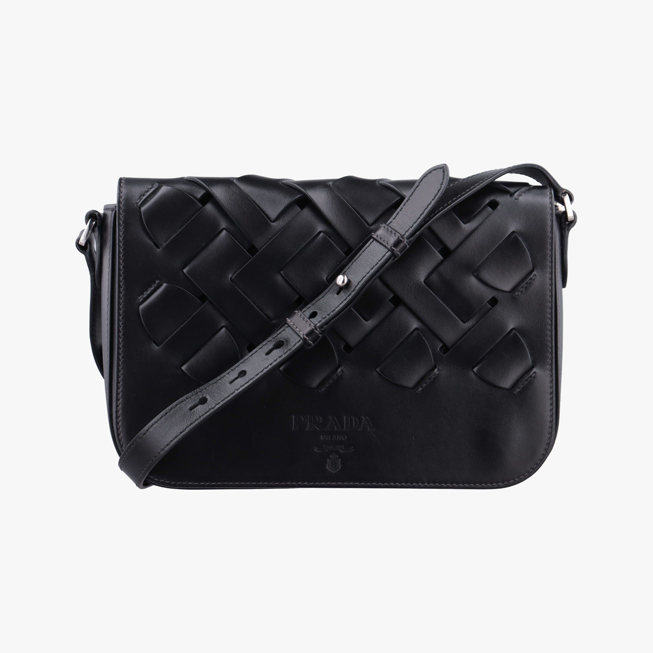 Vitello Intreccio Tress Black Leather 7/18ヴィッテロ イントレッチオ トレス ブラック レザー 7/18