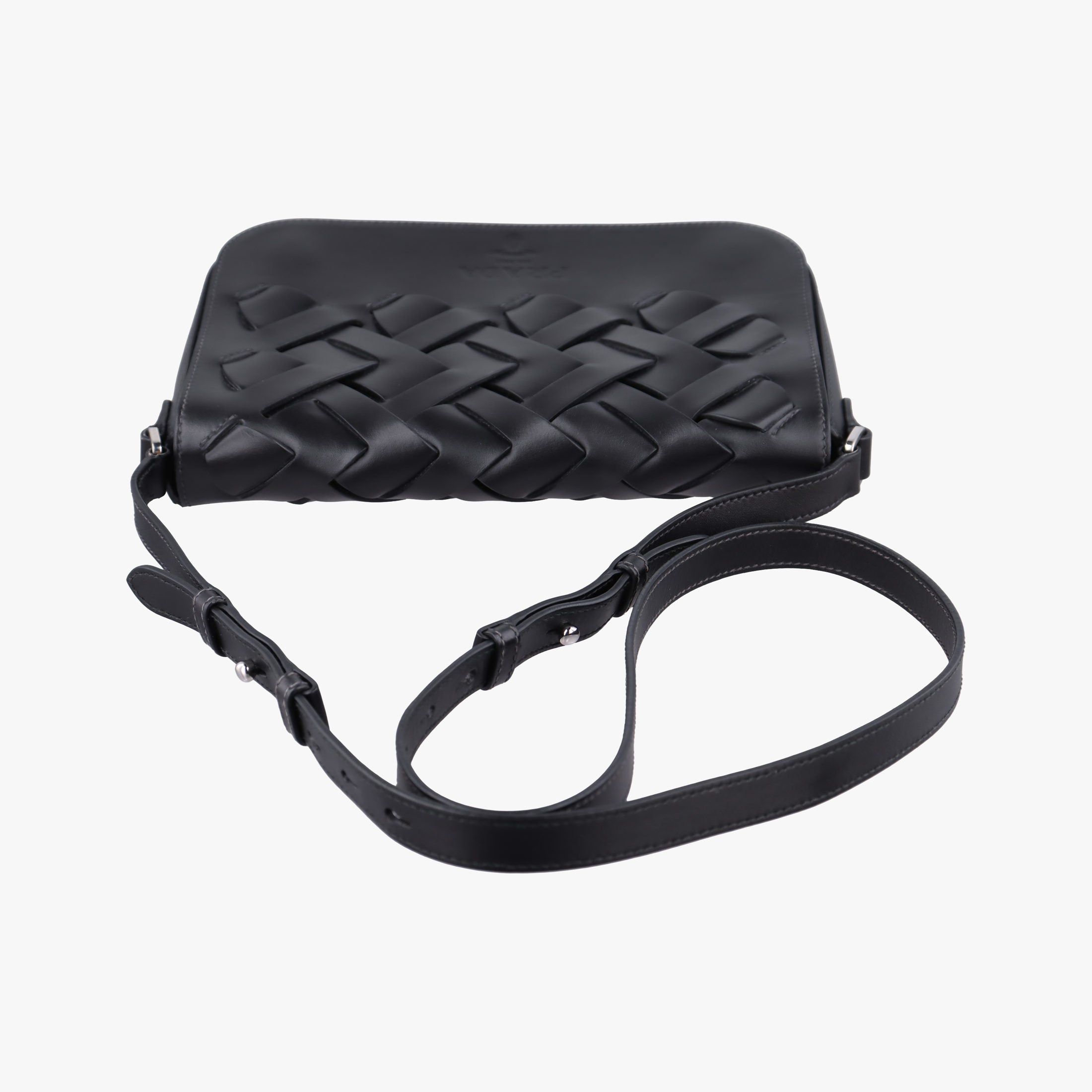 Vitello Intreccio Tress Black Leather 7/18ヴィッテロ イントレッチオ トレス ブラック レザー 7/18