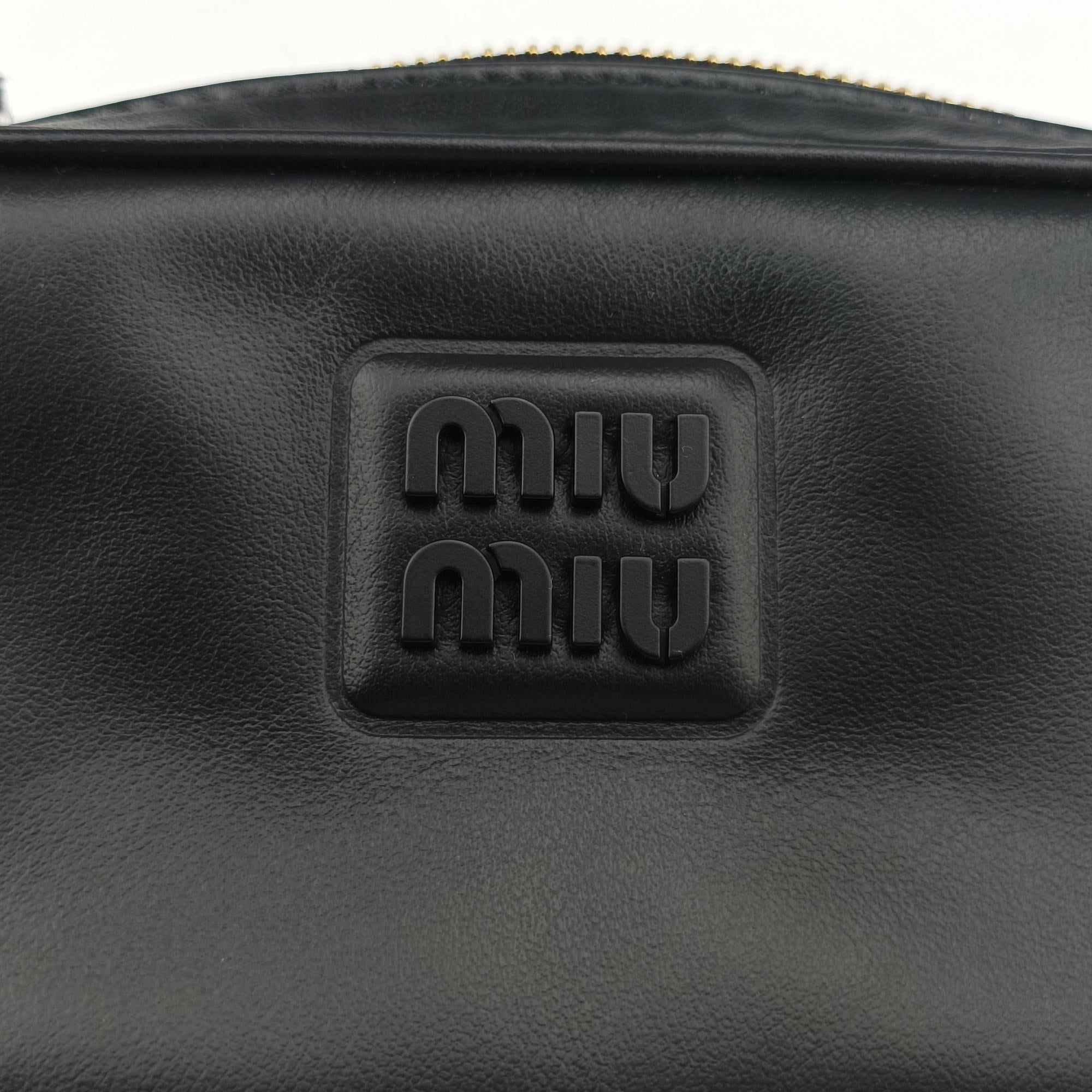 Logo belt Black leather DNP104ロゴベルト ブラック レザー DNP104