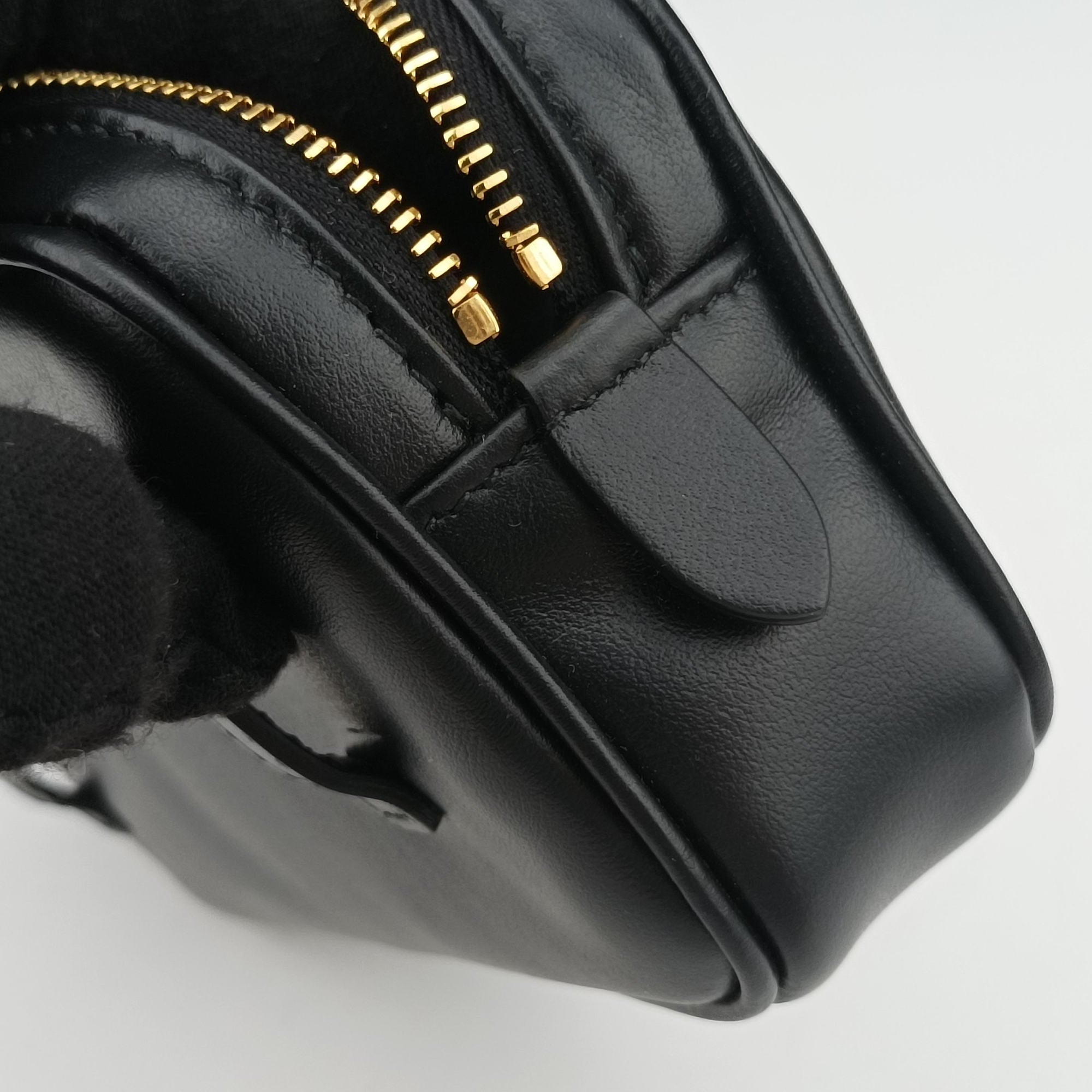 Logo belt Black leather DNP104ロゴベルト ブラック レザー DNP104