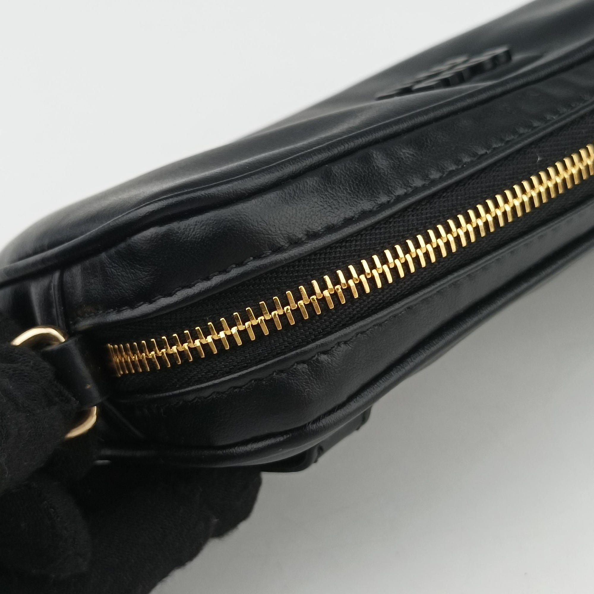 Logo belt Black leather DNP104ロゴベルト ブラック レザー DNP104
