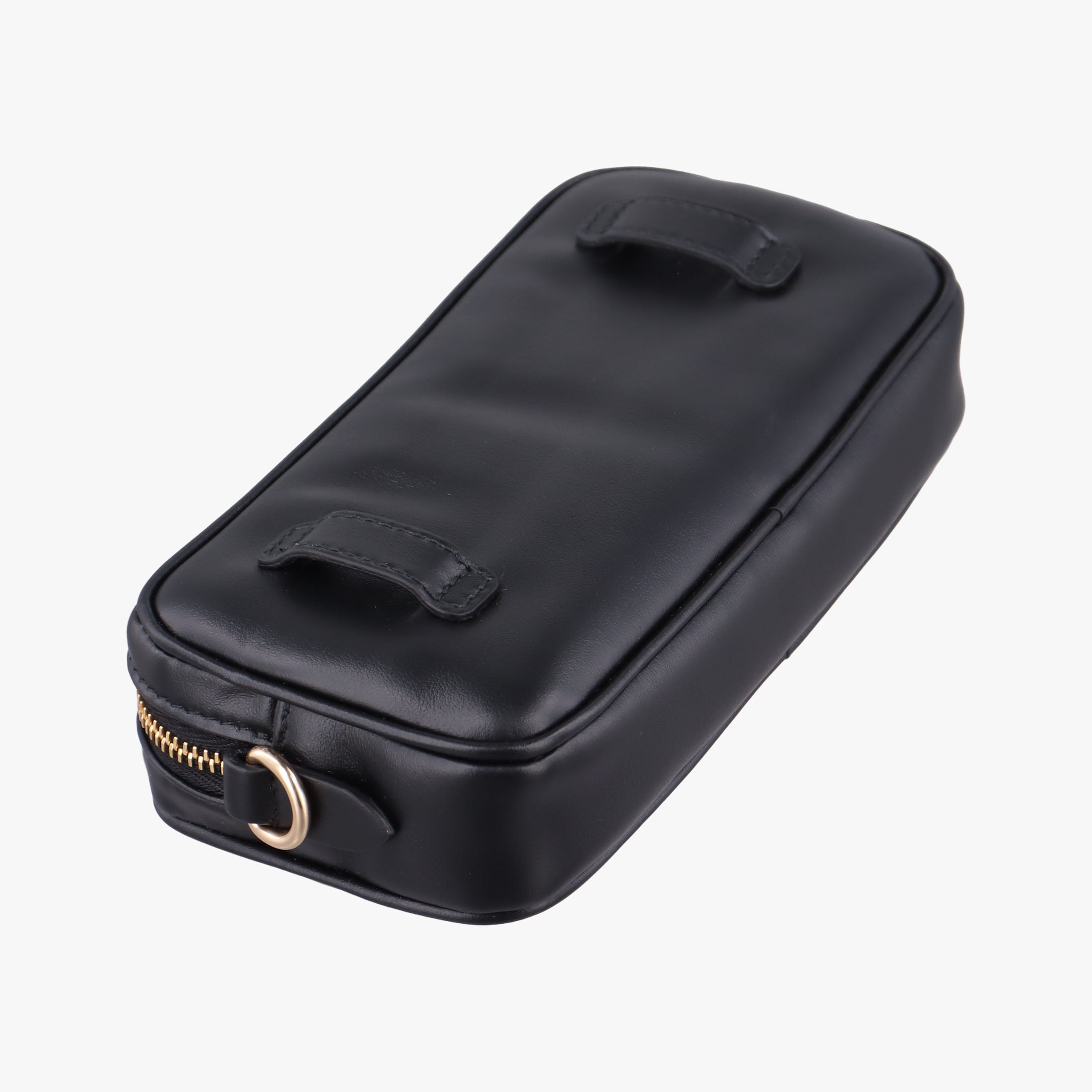 Logo belt Black leather DNP104ロゴベルト ブラック レザー DNP104