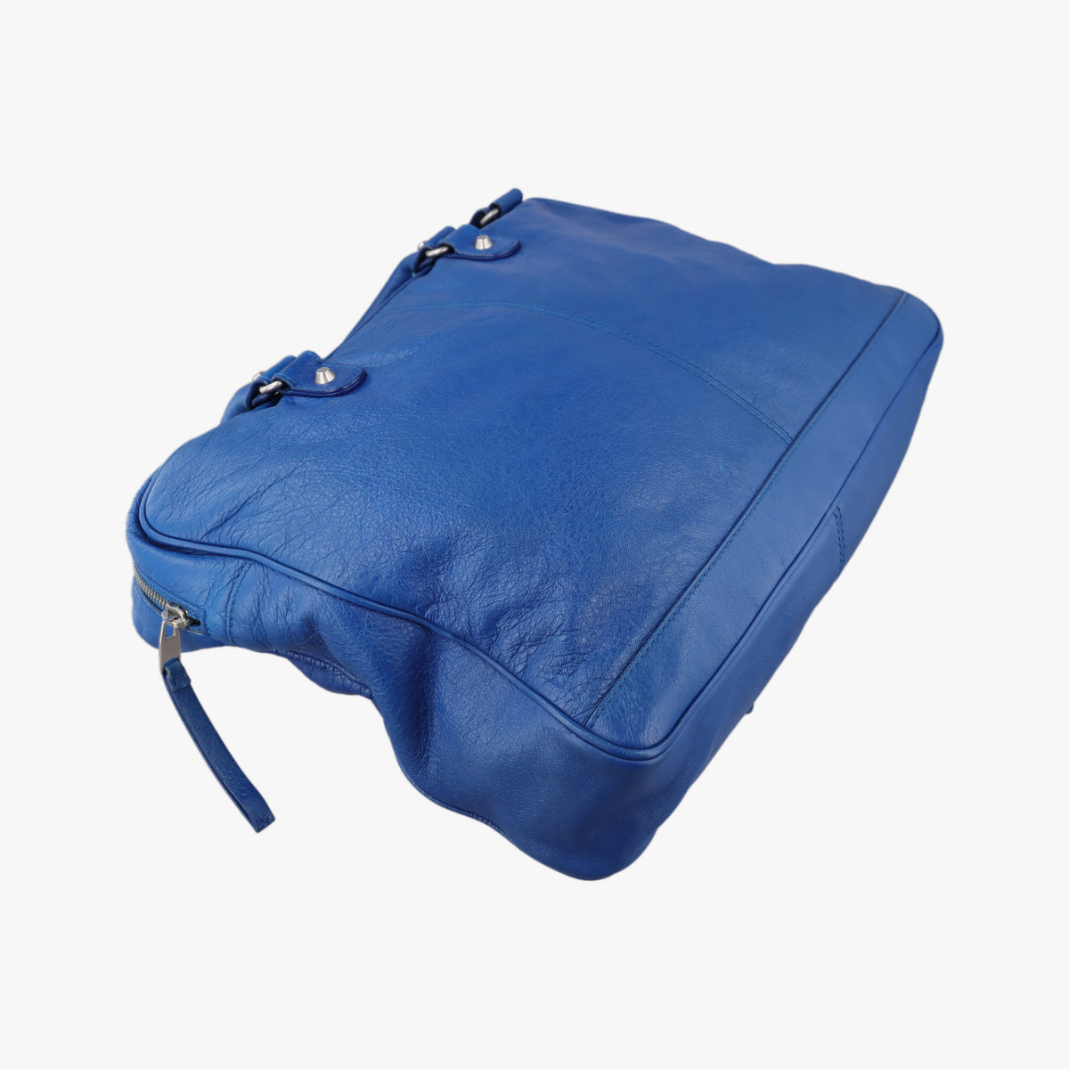 Pre-owned Balenciaga Giant City Blue Lambskin shoulderbag | stylenewstar