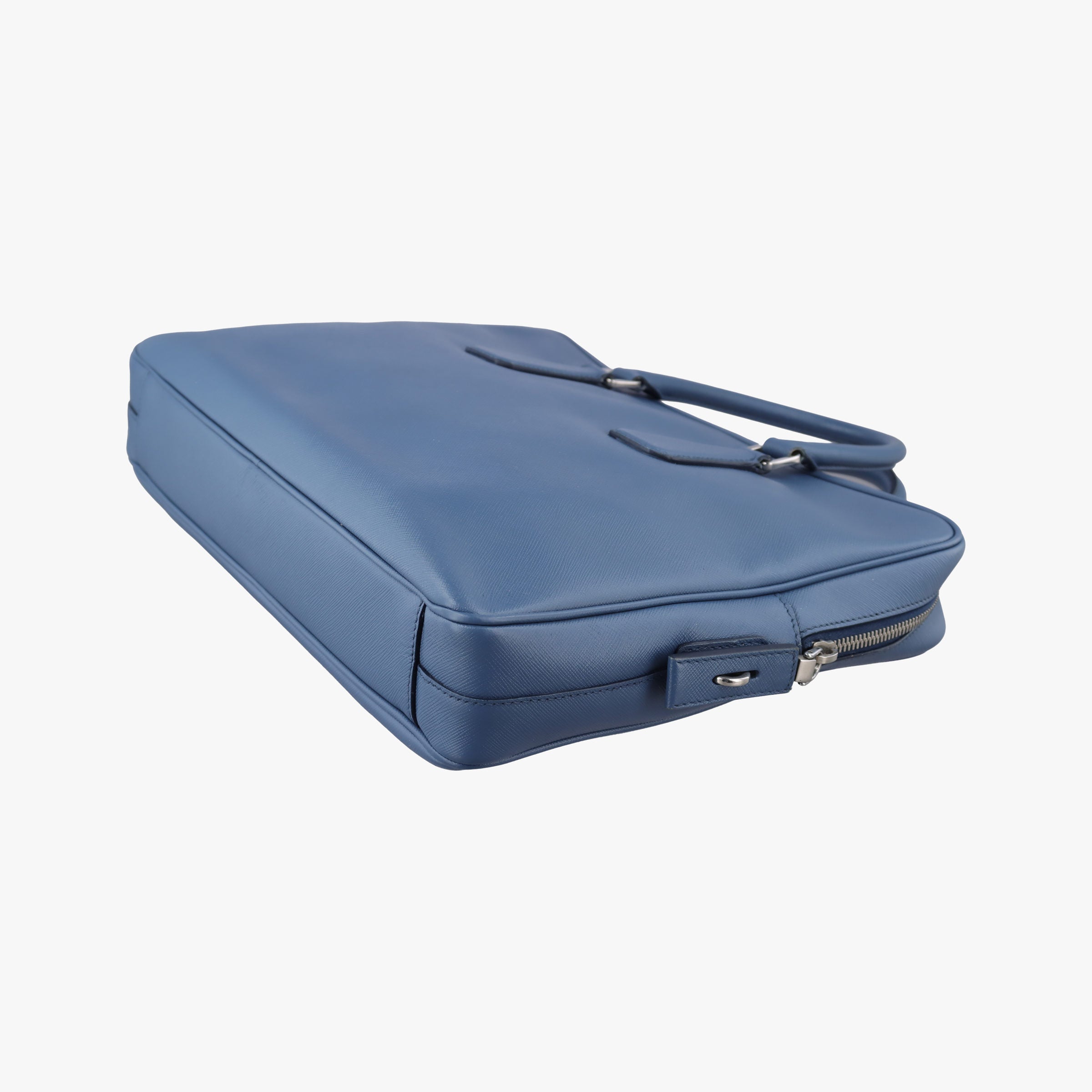 business bag briefcase Blue SAFFIANO Leather 2VE363 7/Iビジネスバッグ ブリーフケース ブルー サフィアーノレザー 2VE363 7/I